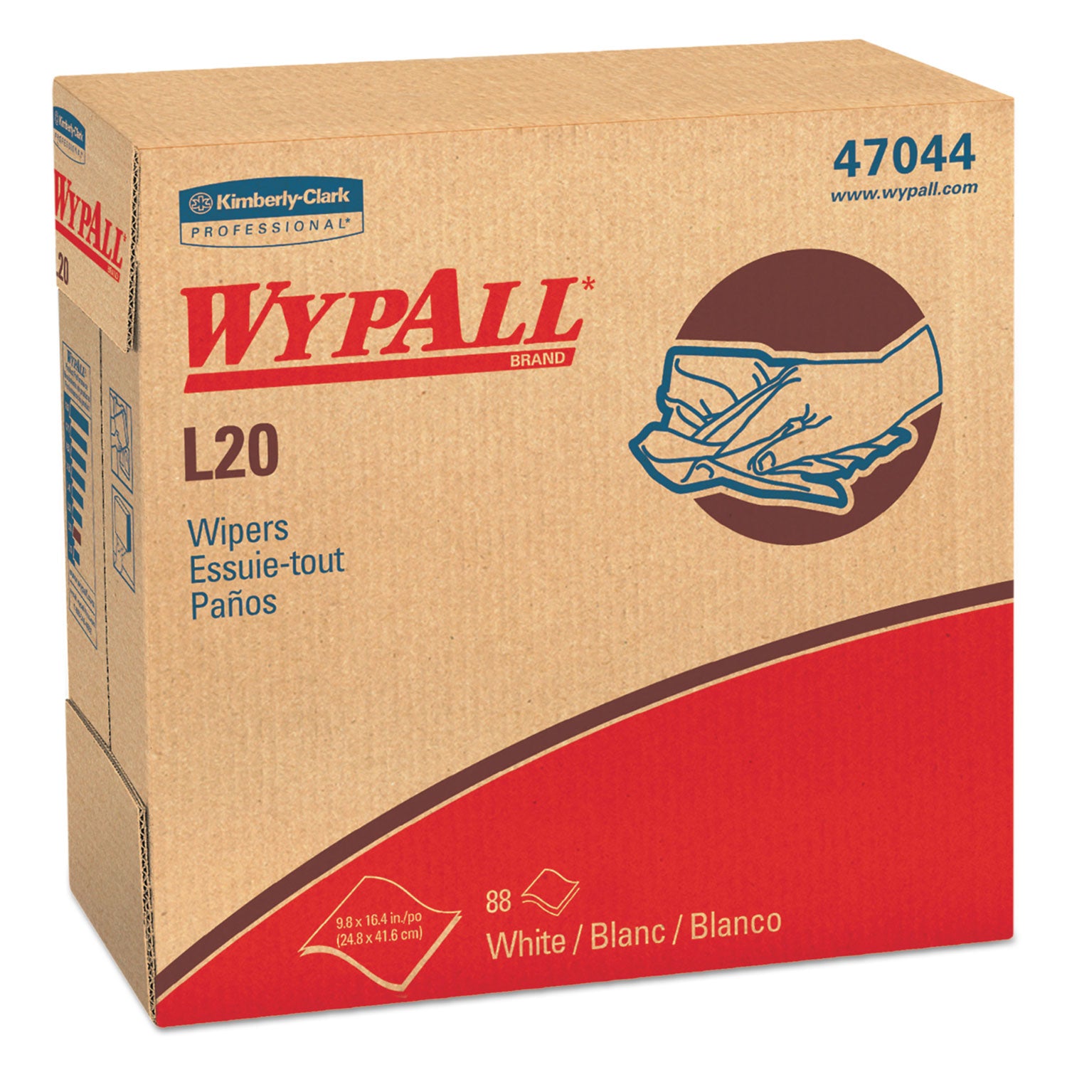 l20-towels-pop-up-box-4-ply-91-x-168-unscented-white-88-box-10-boxes-carton_kcc47044 - 1