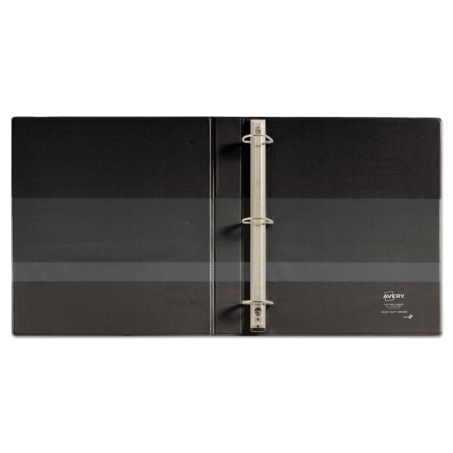 Heavy-Duty Non-View Binder with DuraHinge and One Touch EZD Rings, 3 Rings, 1" Capacity, 11 x 8.5, Black -
