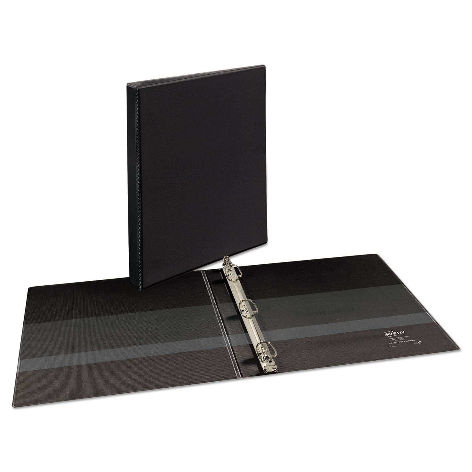 Heavy-Duty Non Stick View Binder with DuraHinge and Slant Rings, 3 Rings, 0.5" Capacity, 11 x 8.5, Black, (5233) -