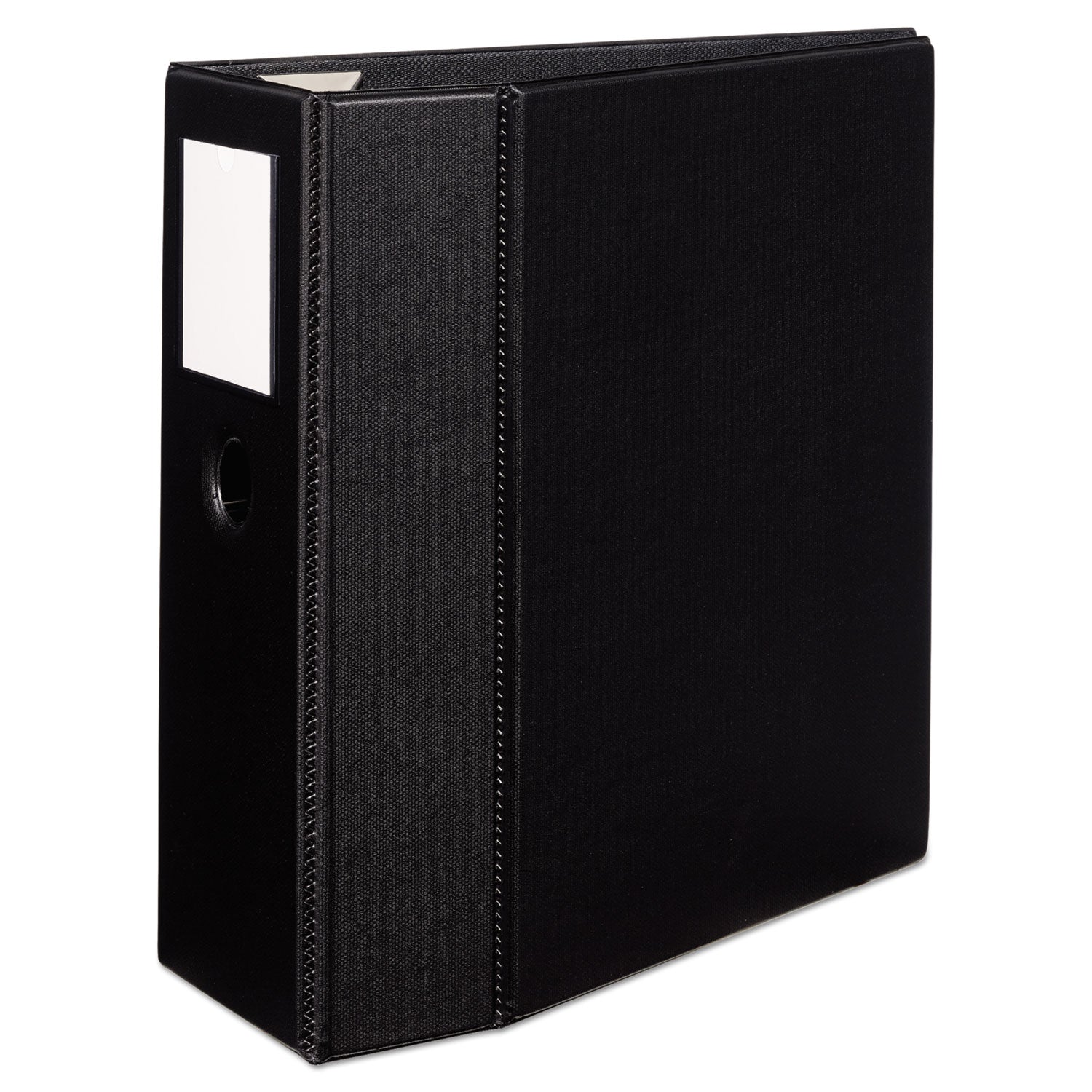 Heavy-Duty Non-View Binder, DuraHinge, Three Locking One Touch EZD Rings, Spine Label, Thumb Notch, 5" Cap, 11 x 8.5, Black -
