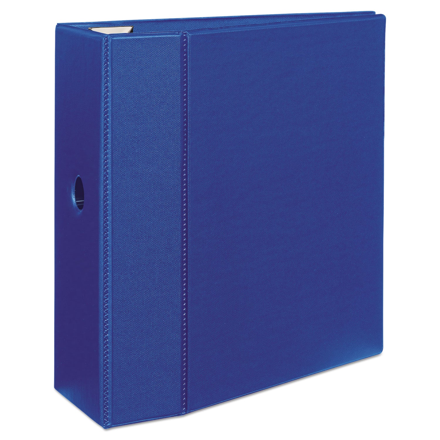 Heavy-Duty Non-View Binder with DuraHinge, Locking One Touch EZD Rings and Thumb Notch, 3 Rings, 5" Capacity, 11 x 8.5, Blue -