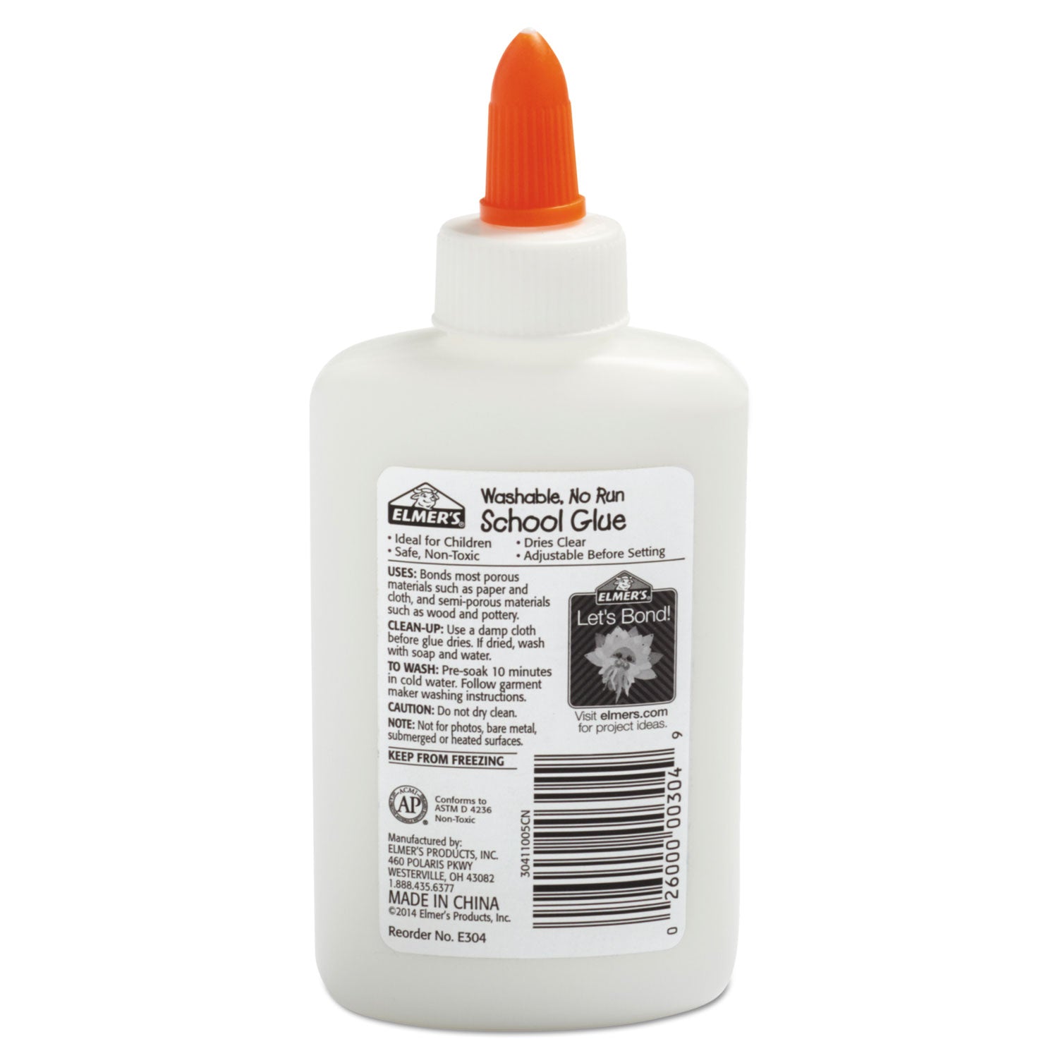 Washable School Glue, 4 oz, Dries Clear -