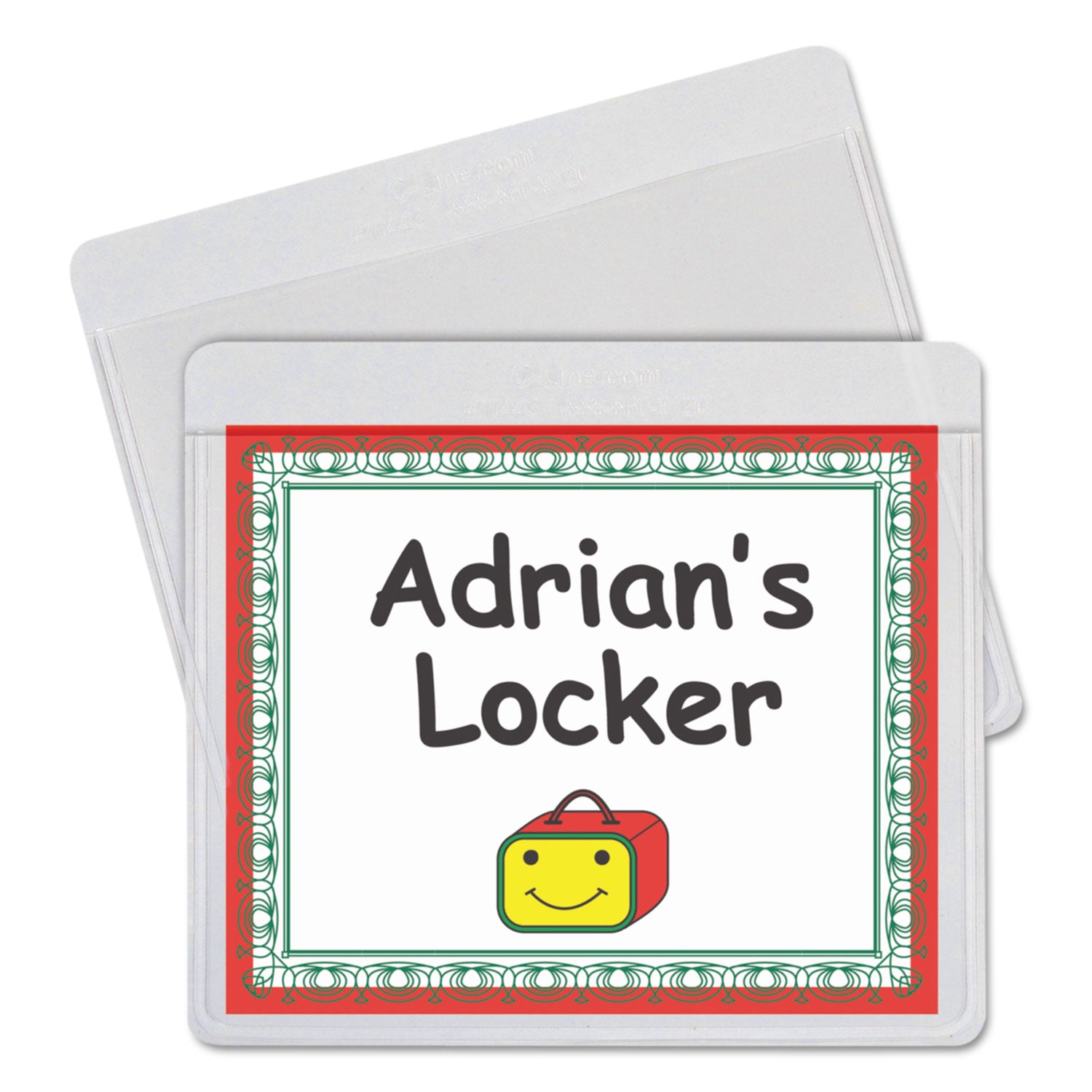 Self-Adhesive Labeling Pockets, Top Load, 3.75 x 3, Clear, 25/Pack -