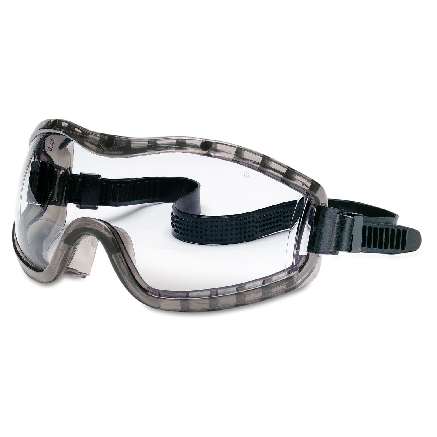 Stryker Safety Goggles, Chemical Protection, Black Frame -