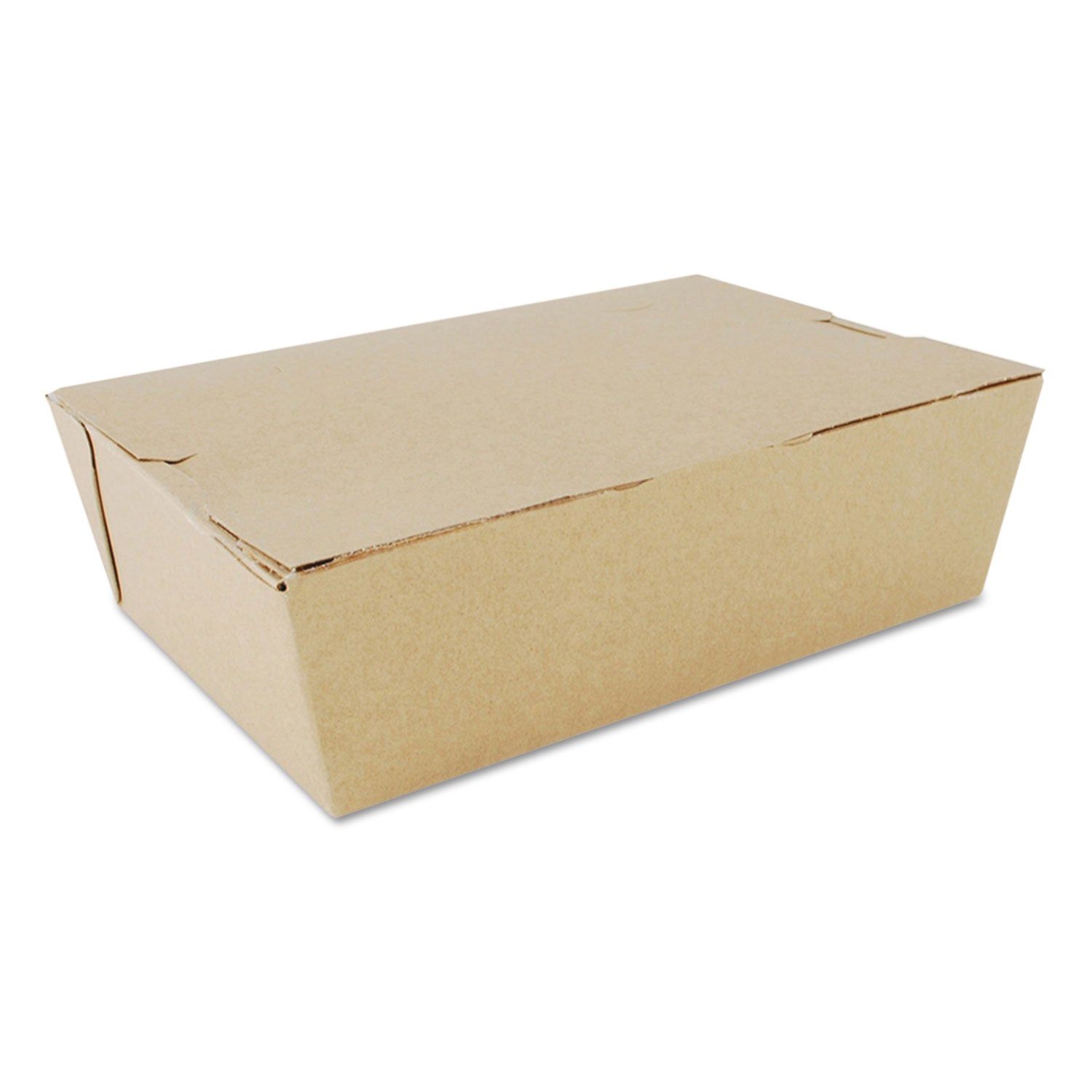 ChampPak Carryout Boxes, #3, 7.75 x 5.5 x 2.5, Kraft, Paper, 200/Carton -