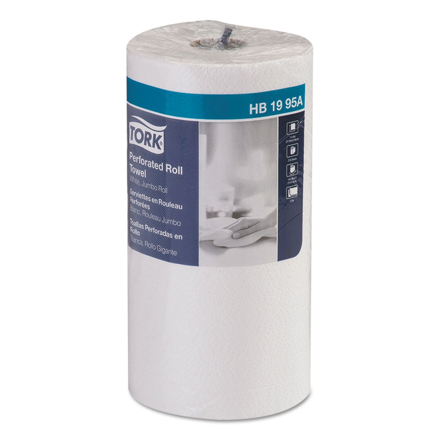universal-perforated-kitchen-towel-roll-2-ply-11-x-9-white-210-sheets-roll-12-rolls-carton_trkhb1995a - 1