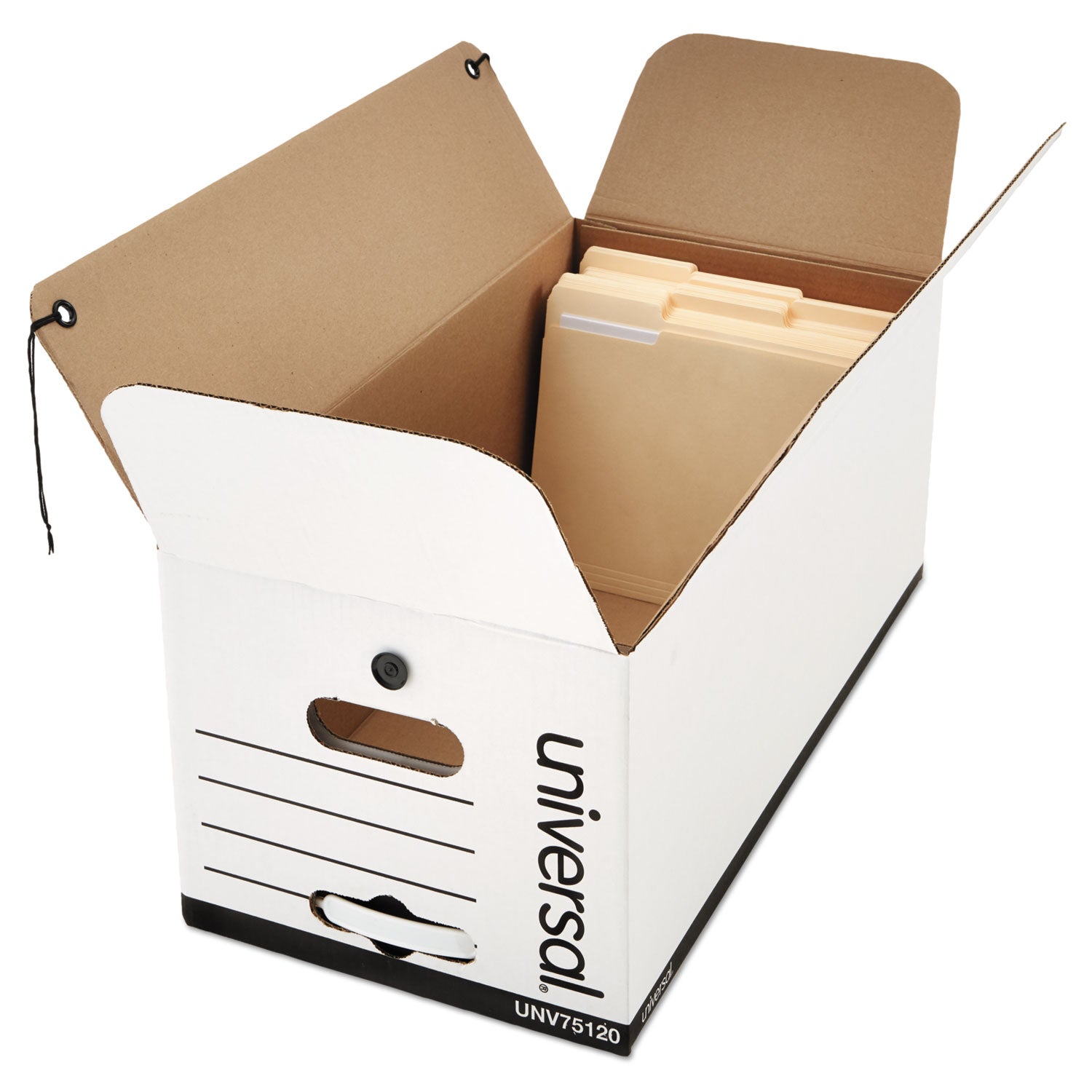 Economical Easy Assembly Storage Files, Letter Files, White, 12/Carton -