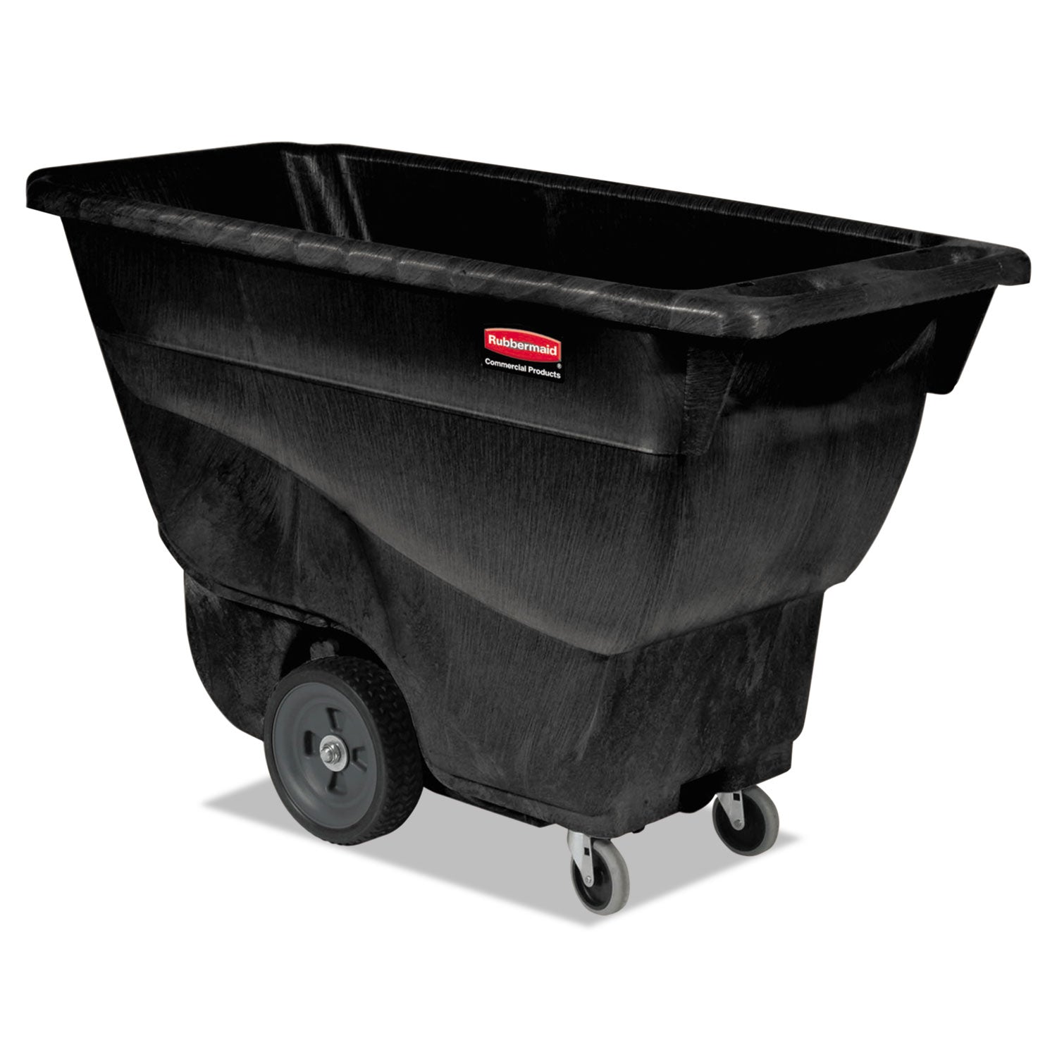 Structural Foam Tilt Truck, 101 gal, 450 lb Capacity, Plastic, Black -