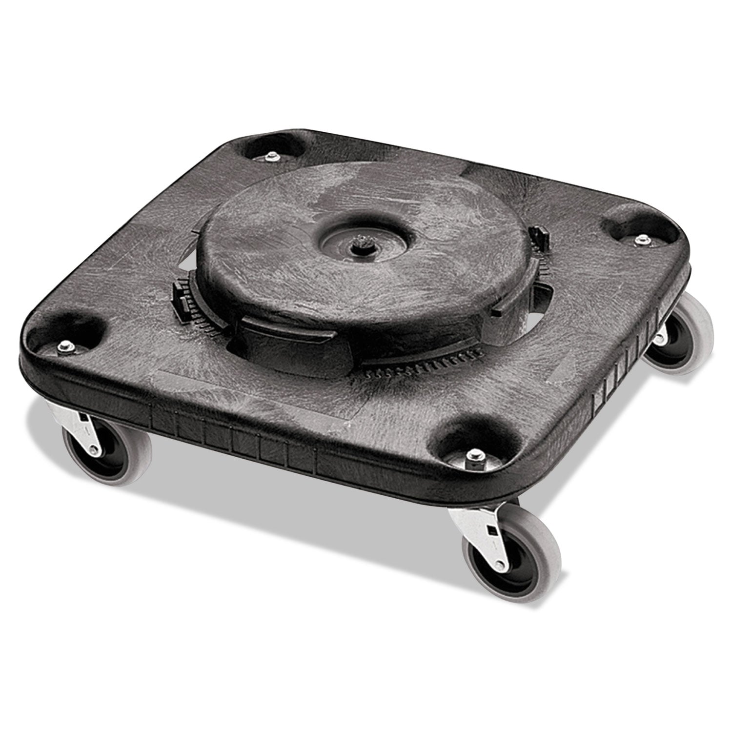 Brute Container Square Dolly, 300 lb Capacity, 17.25 x 6.25, Black -