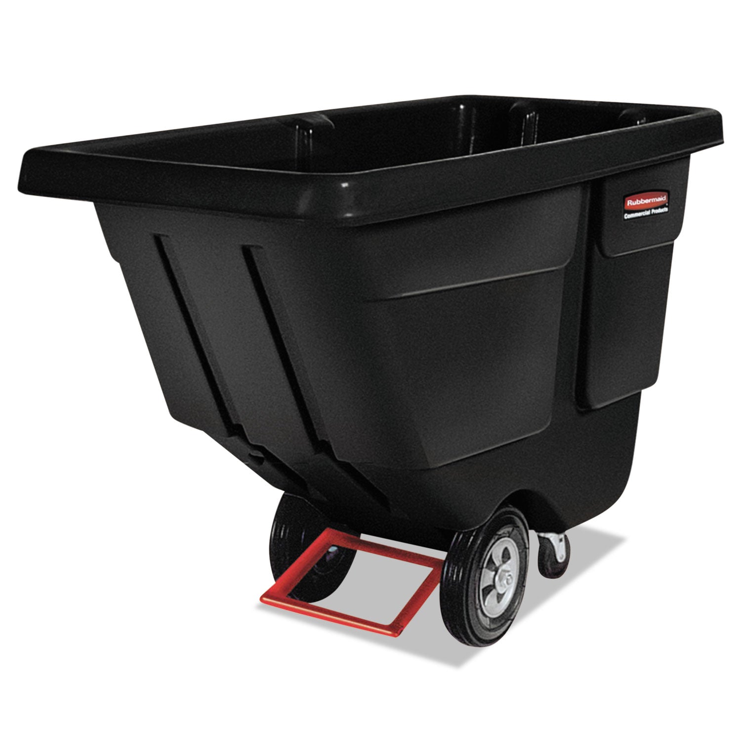 Rotomolded Tilt Truck, 202 gal, 450 lb Capacity, Plastic, Black -