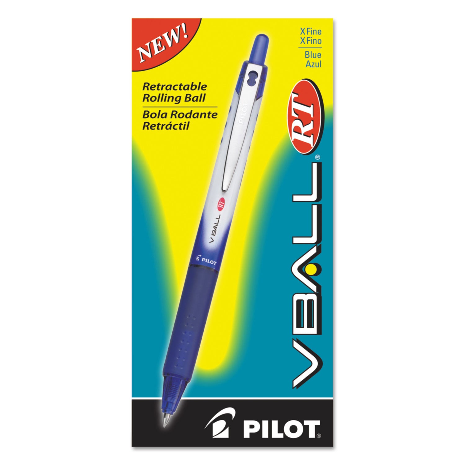 vball-rt-liquid-ink-roller-ball-pen-retractable-extra-fine-05-mm-blue-ink-blue-white-barrel_pil26107 - 2