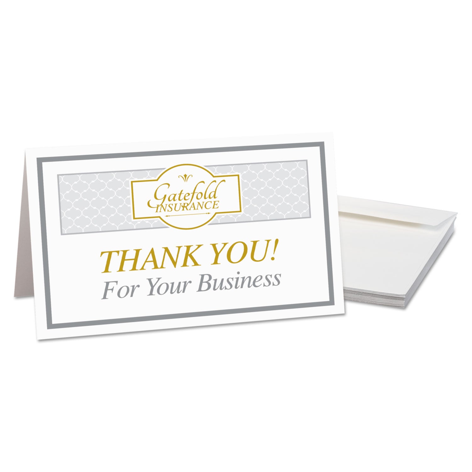 Half-Fold Greeting Cards with Matching Envelopes, Inkjet, 85 lb, 5.5 x 8.5, Matte White, 1 Card/Sheet, 30 Sheets/Box -