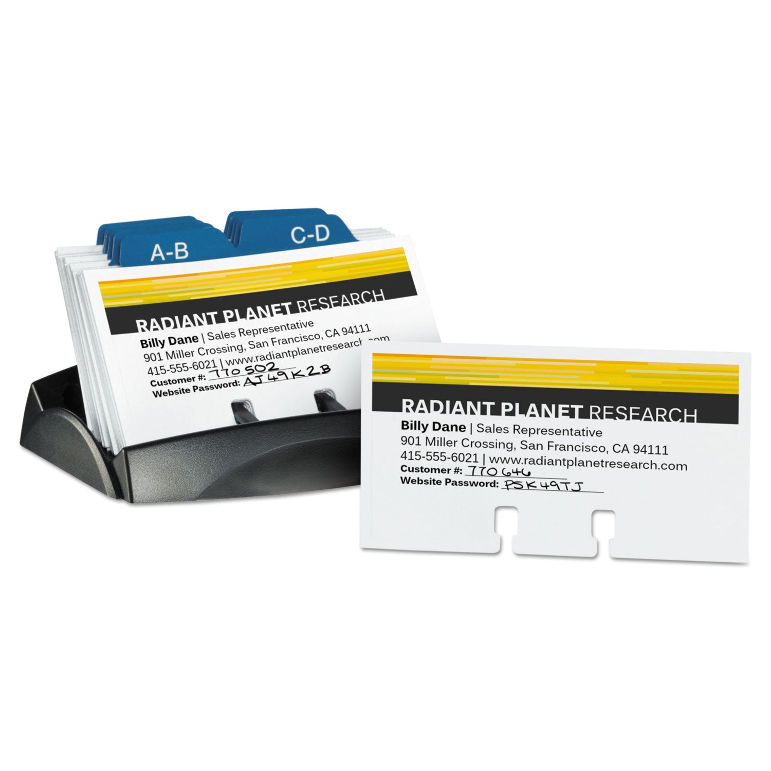 Small Rotary Cards, Laser/Inkjet, 2.17 x 4, White, 8 Cards/Sheet, 400 Cards/Box -