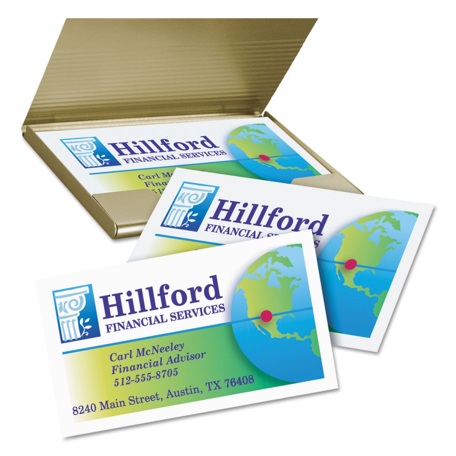 True Print Clean Edge Business Cards, Inkjet, 2 x 3.5, White, 400 Cards, 10 Cards/Sheet, 40 Sheets/Box -