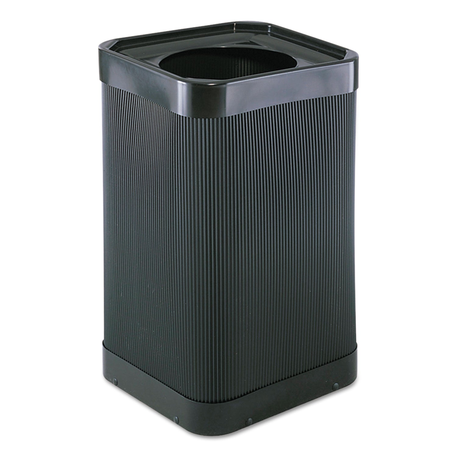 At-Your-Disposal Top-Open Receptacle, 38 gal, Polyethylene, Black -