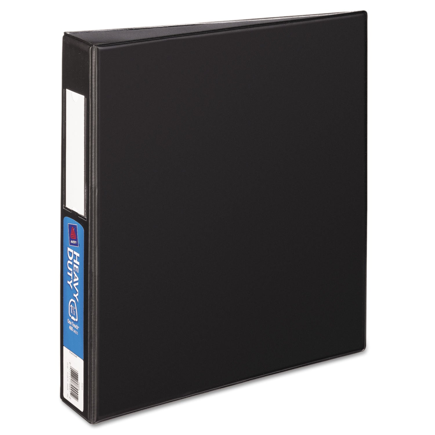 Heavy-Duty Non-View Binder with DuraHinge and One Touch EZD Rings, 3 Rings, 1.5" Capacity, 11 x 8.5, Black -