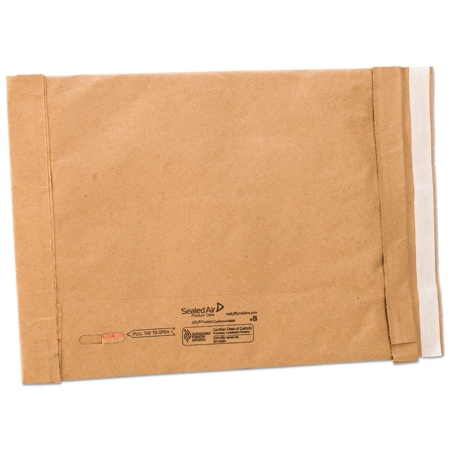 jiffy-padded-mailer-#5-paper-padding-self-adhesive-closure-105-x-16-natural-kraft-25-carton_sel65179 - 1