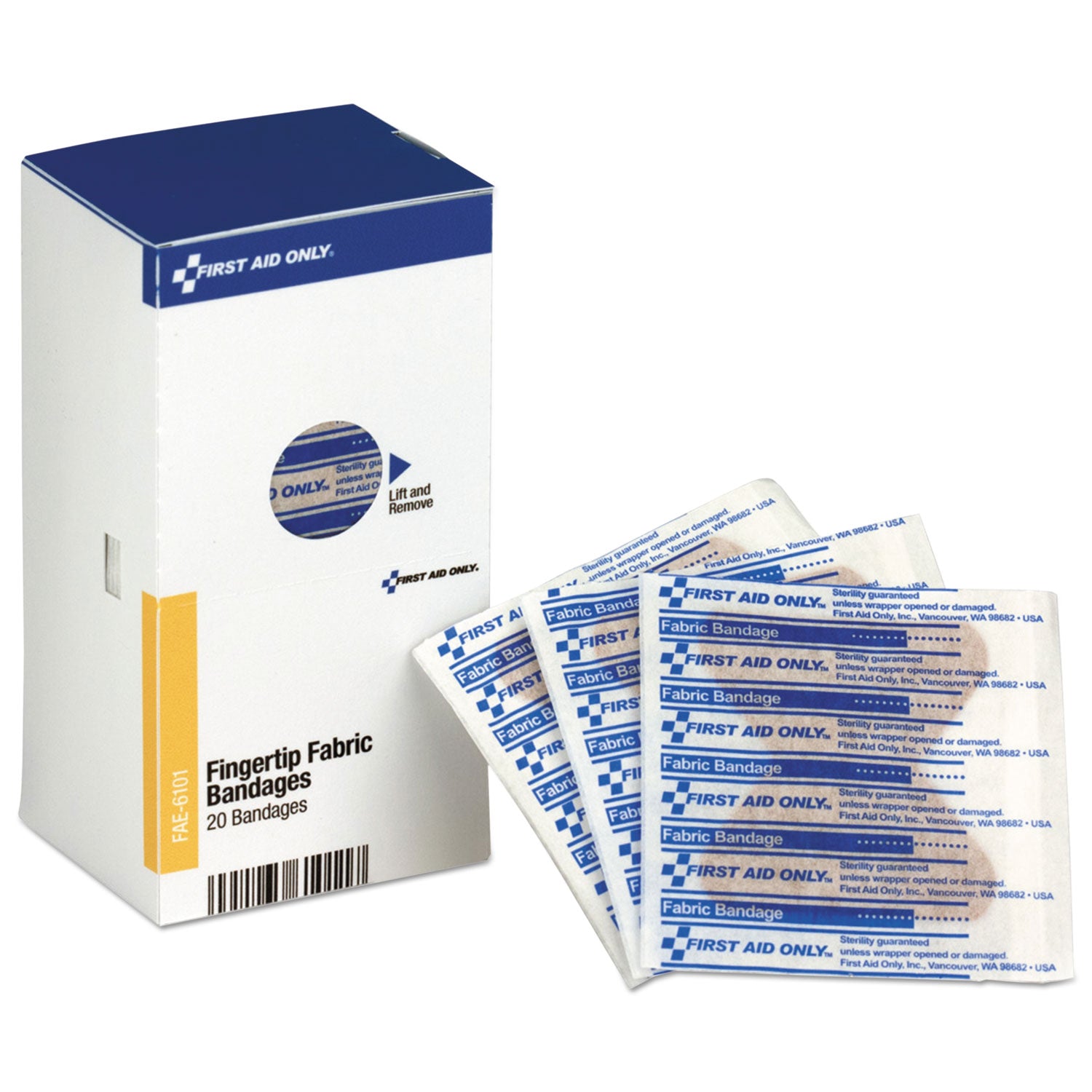refill-for-smartcompliance-general-business-cabinet-fingertip-fabric-bandages-20-box_faofae6101 - 1