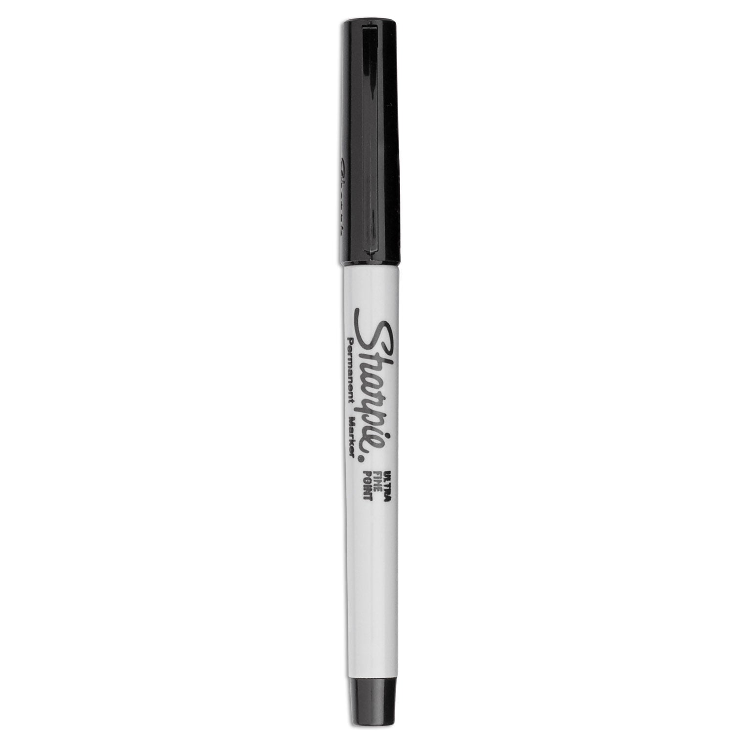 Ultra Fine Tip Permanent Marker, Ultra-Fine Needle Tip, Black, 5/Pack -