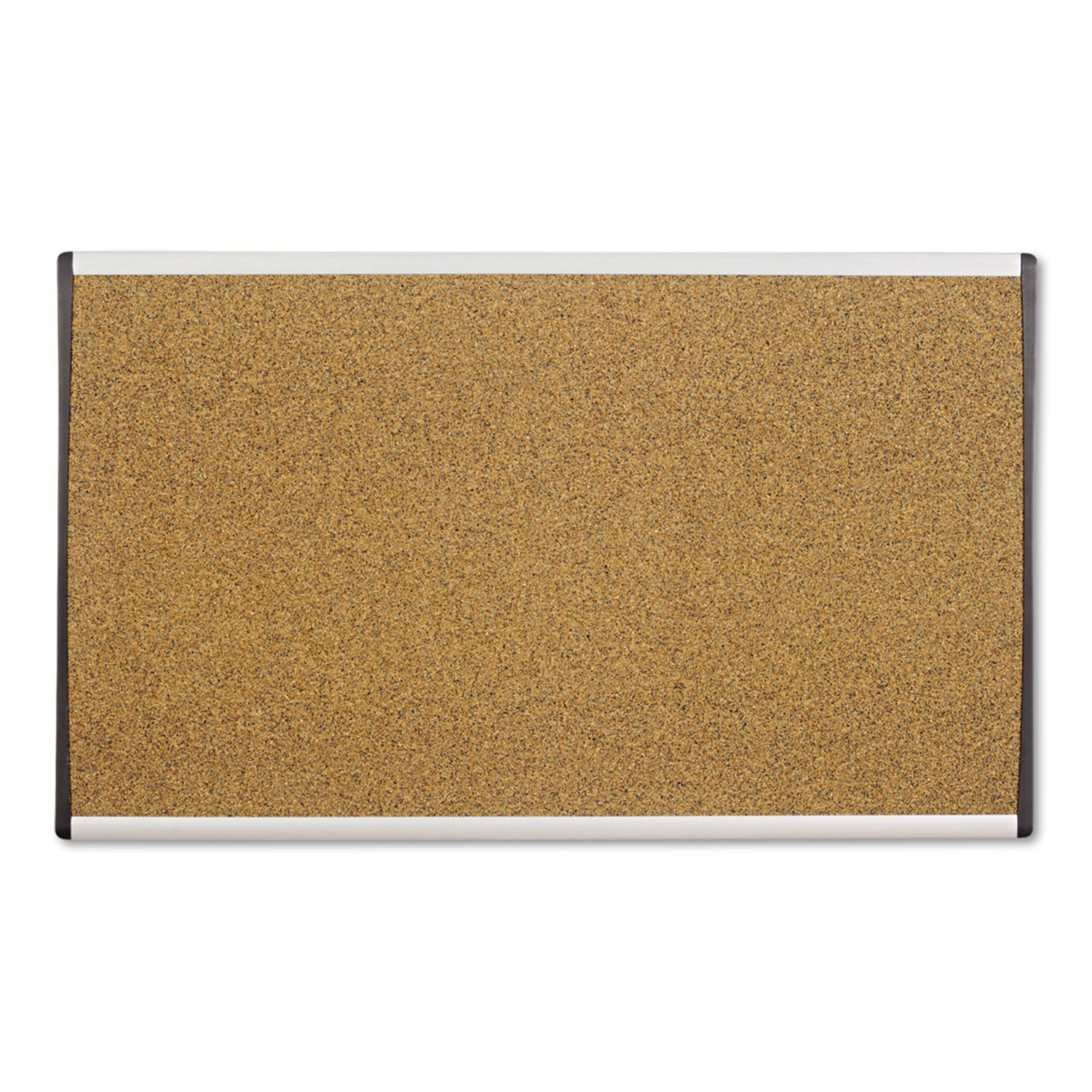 ARC Frame Cubicle Cork Board, 30 x 18, Tan Surface, Silver Aluminum Frame -