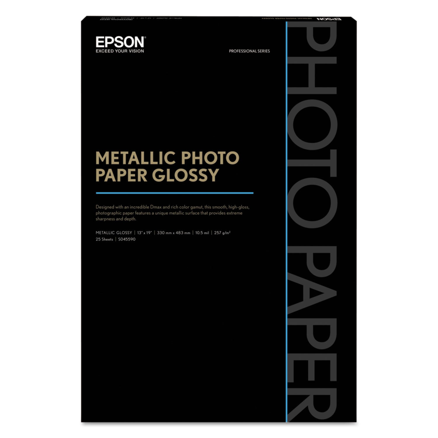 professional-media-metallic-gloss-photo-paper-55-mil-13-x-19-white-25-pack_epss045590 - 1