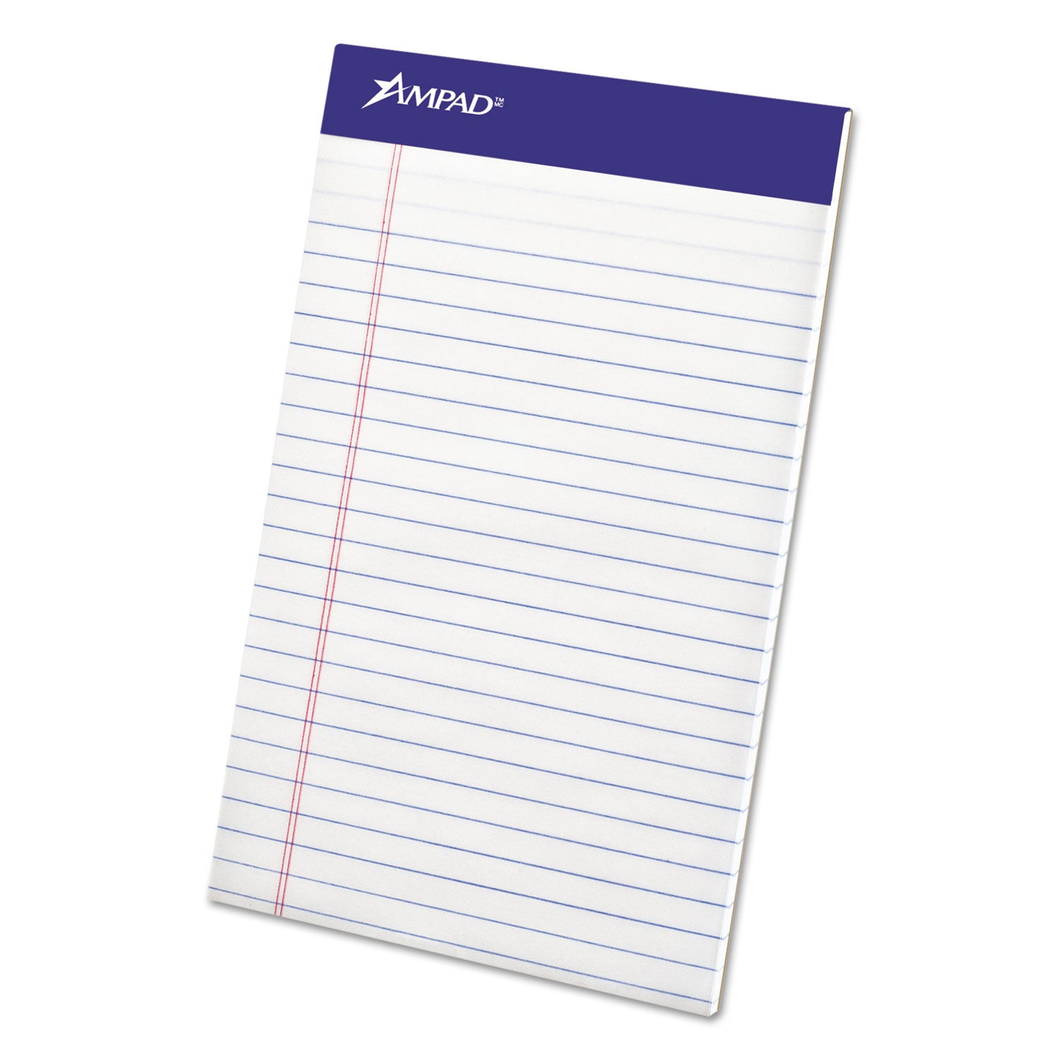 Perforated Writing Pads, Narrow Rule, 50 White 5 x 8 Sheets, Dozen -
