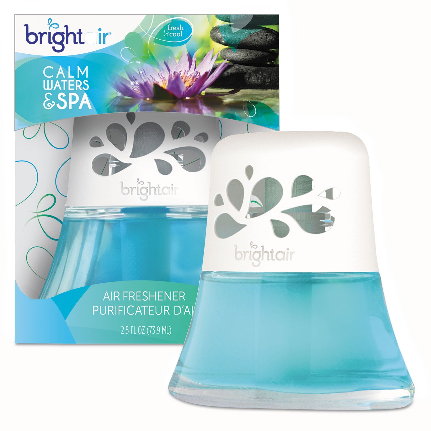 Scented Oil Air Freshener, Calm Waters and Spa, Blue, 2.5 oz -