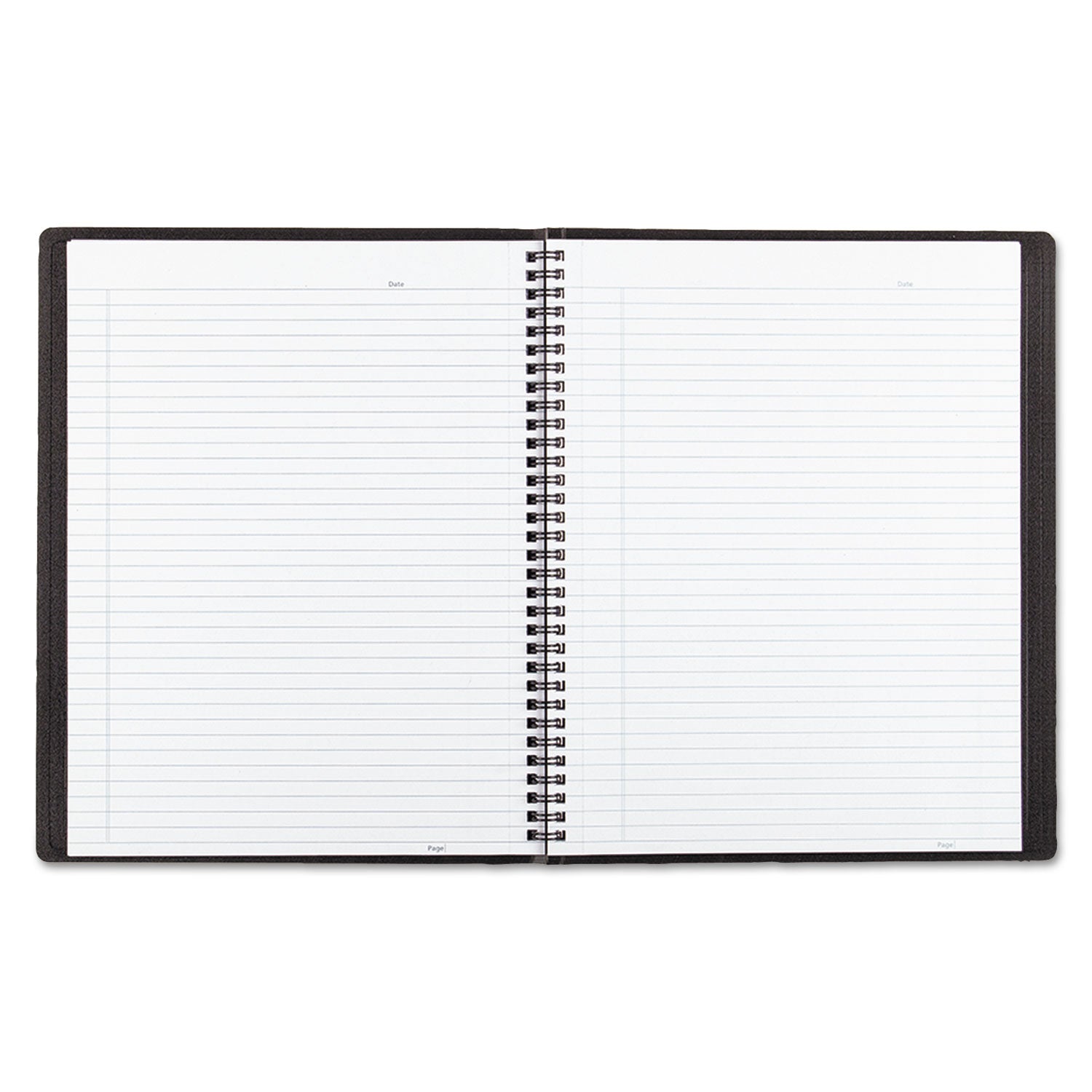 Duraflex Poly Notebook, 1-Subject, Medium/College Rule, Black Cover, (80) 11 x 8.5 Sheets -