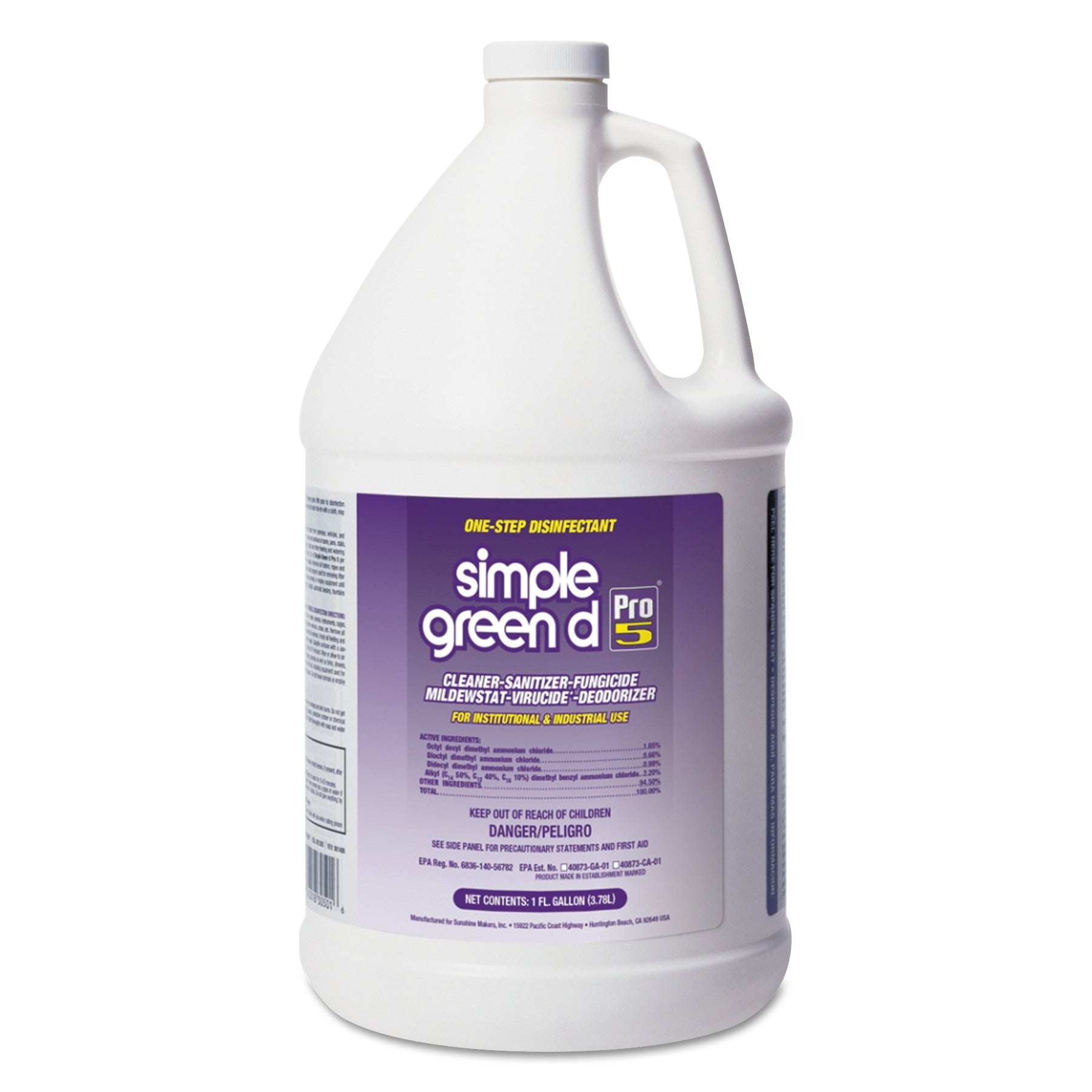 d Pro 5 Disinfectant, 1 gal Bottle -