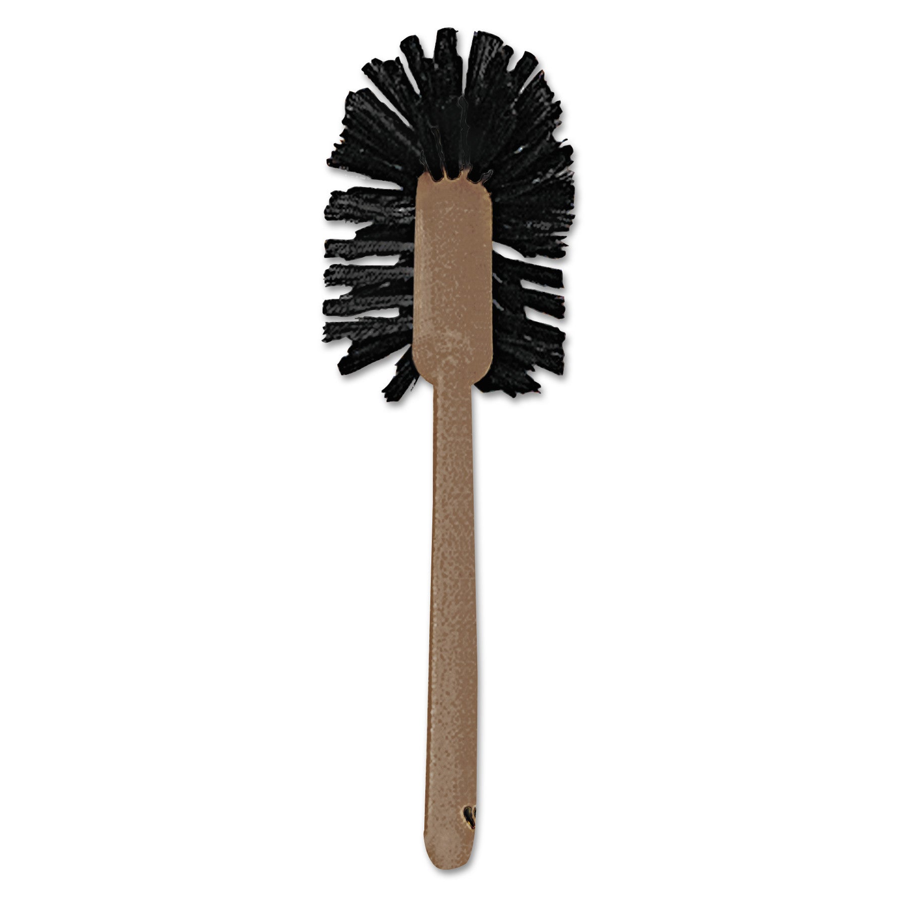 Commercial-Grade Toilet Bowl Brush, 17" Handle, Brown -