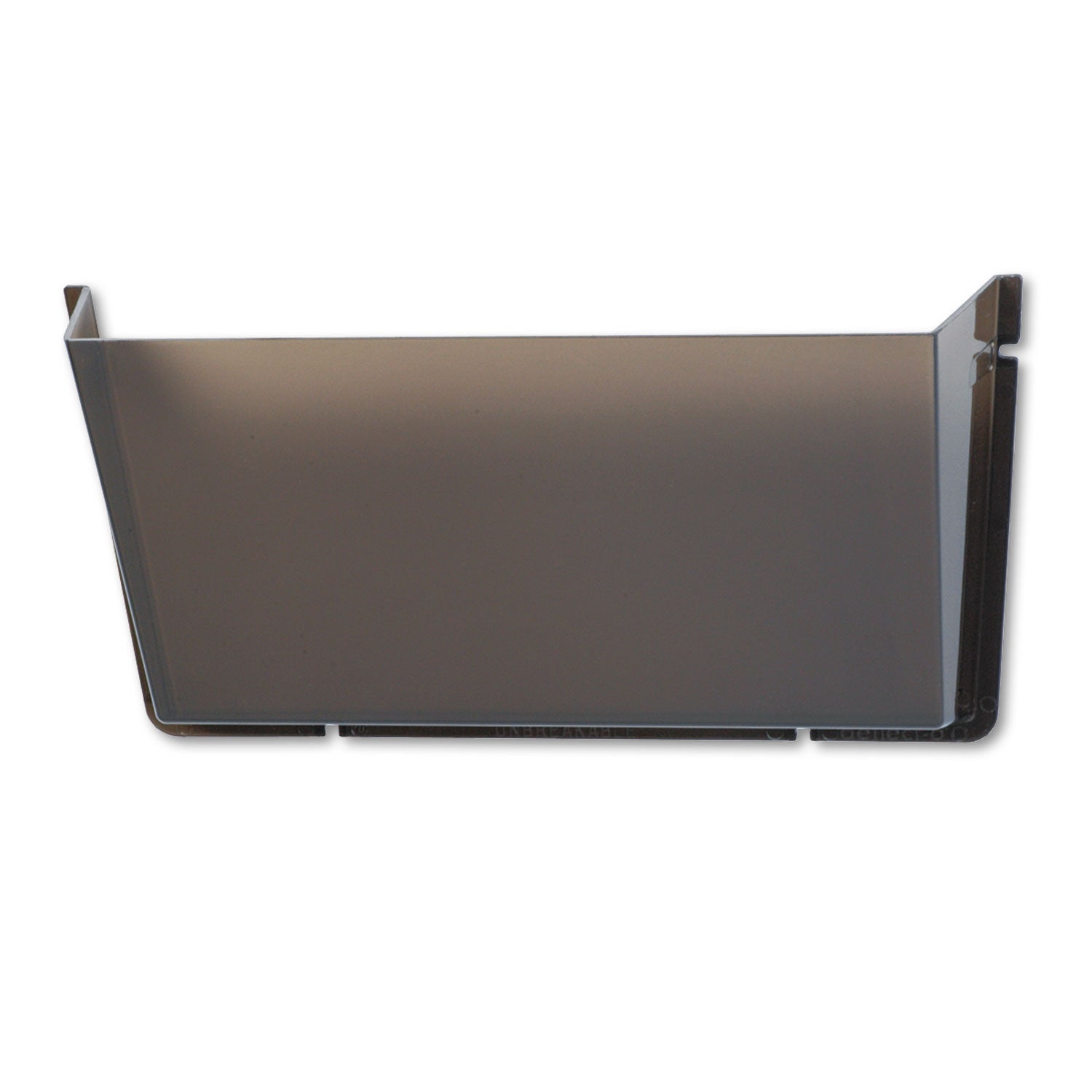 Unbreakable DocuPocket Wall File, Letter Size, 14.5" x 3" x 6.5", Smoke - 2
