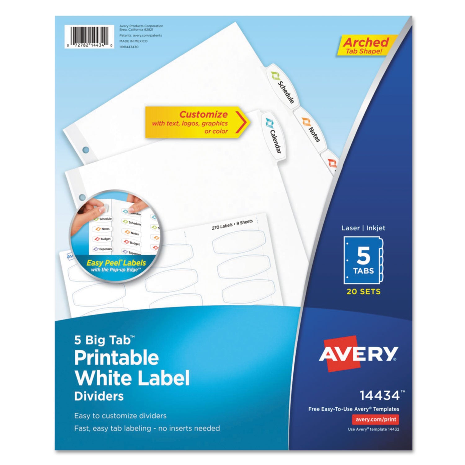 big-tab-printable-white-label-tab-dividers-5-tab-11-x-85-white-20-sets_ave14434 - 1