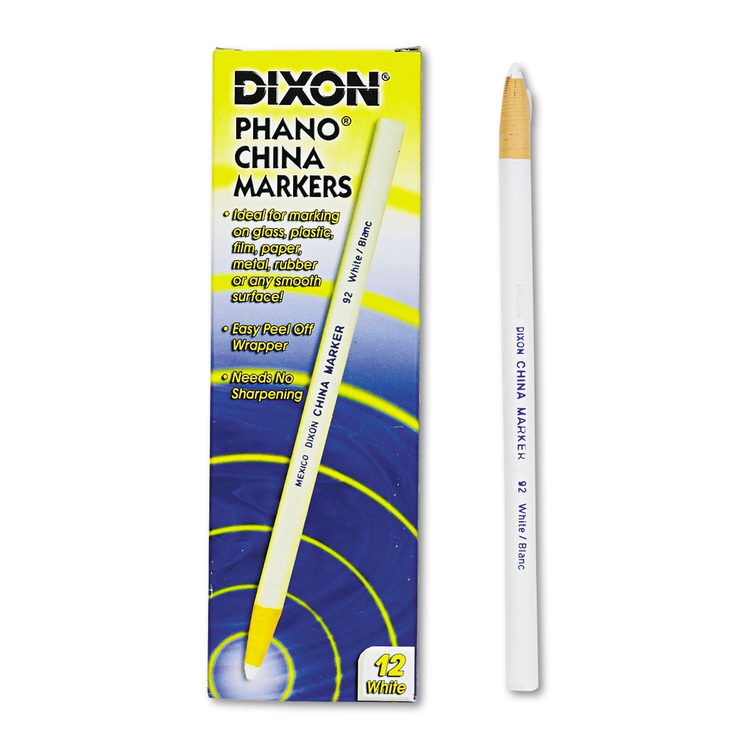 China Marker, White, Dozen -