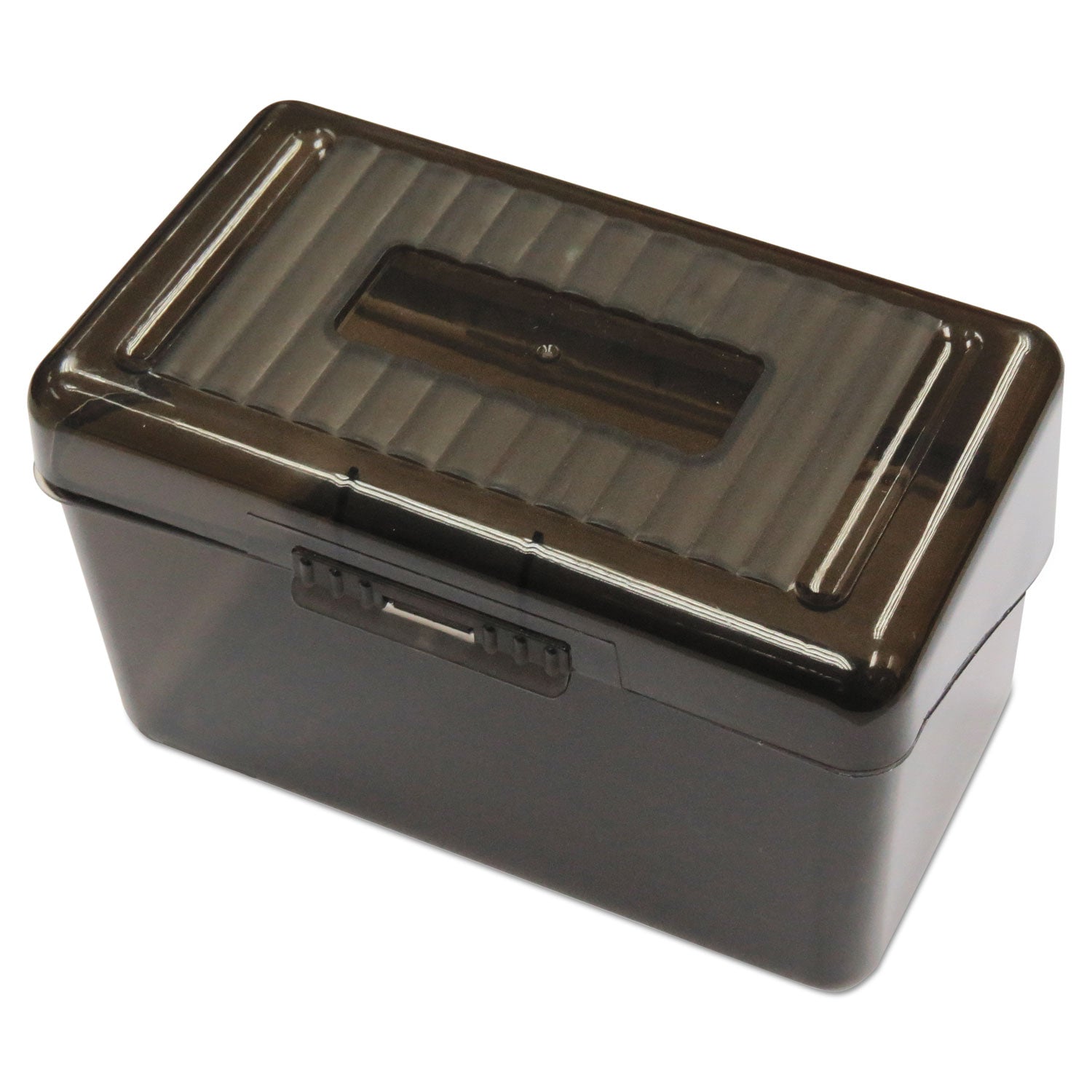 plastic-index-card-boxes-holds-300-3-x-5-cards-563-x-325-x-375-translucent-black_unv47286 - 1