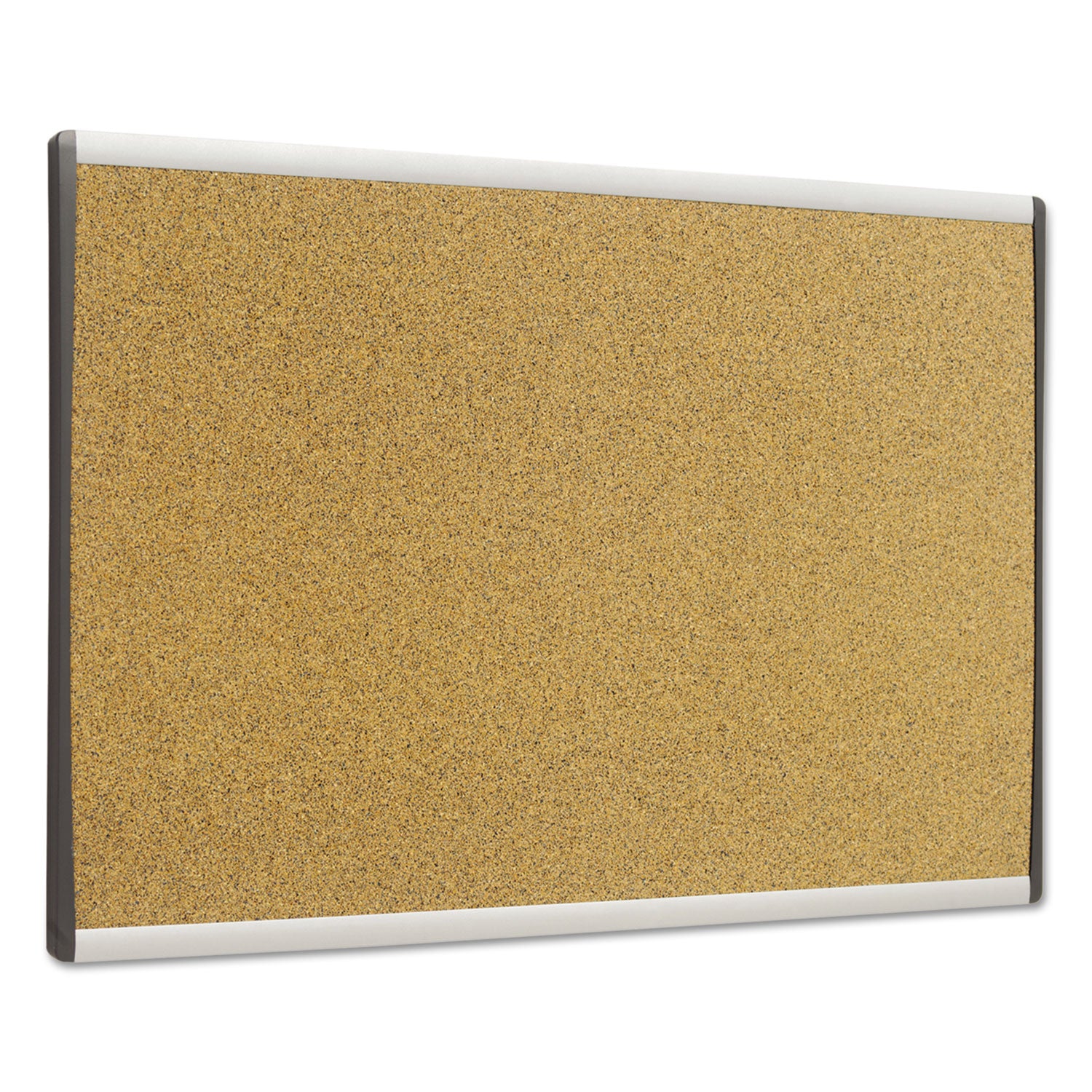 ARC Frame Cubicle Cork Board, 24 x 14, Tan Surface, Silver Aluminum Frame -