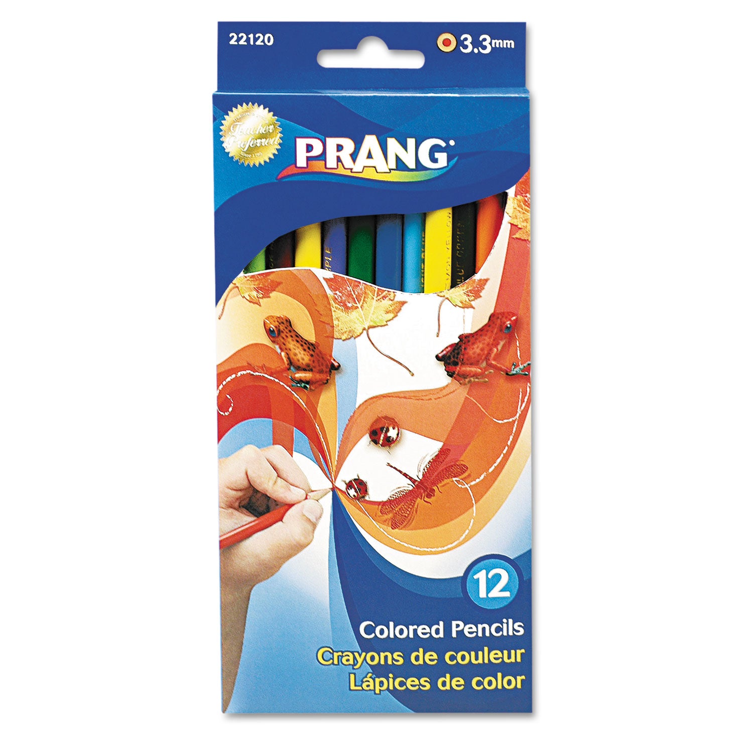 Colored Pencil Sets, 3.3 mm, 2B, Assorted Lead and Barrel Colors, Dozen -