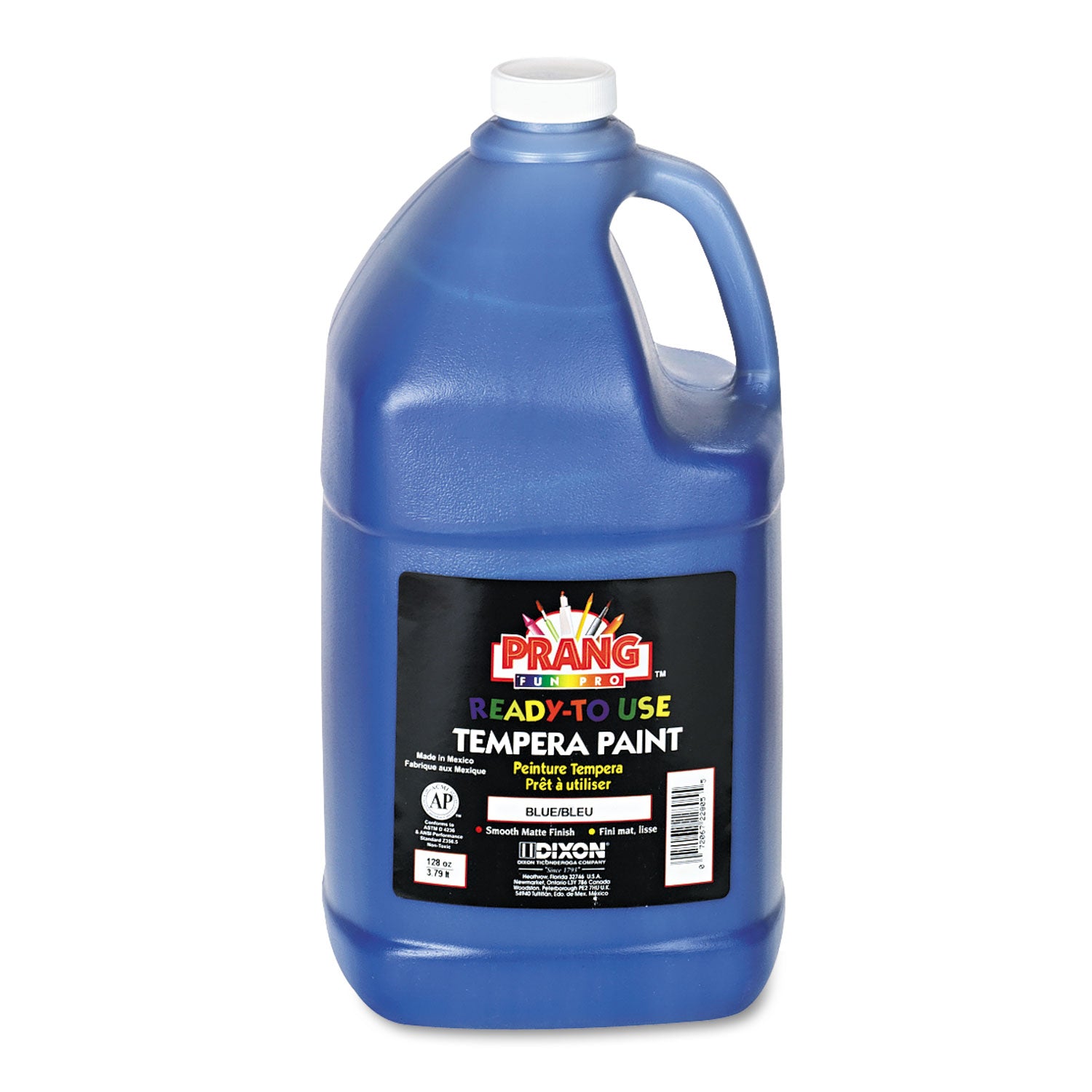 Ready-to-Use Tempera Paint, Blue, 1 gal Bottle -