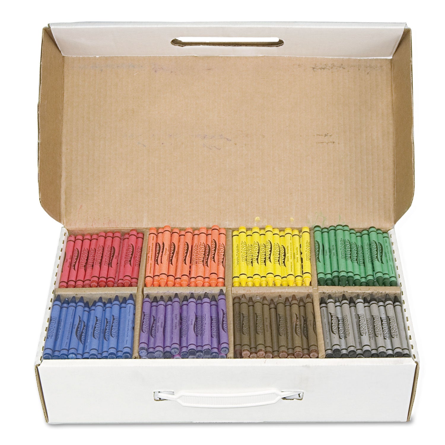 Crayons Made with Soy, 100 Each of 8 Colors, 800/Carton -