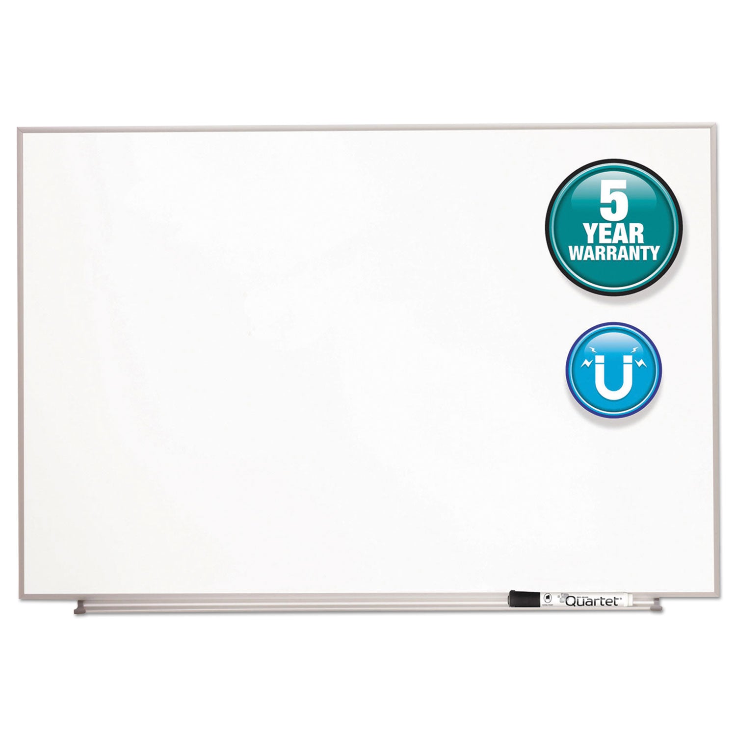 Matrix Magnetic Boards, 48 x 31, White Surface, Silver Aluminum Frame -