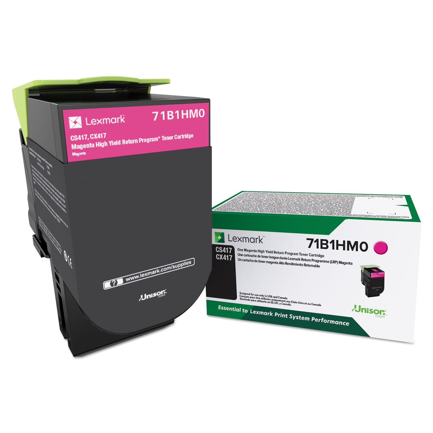 71b1hm0-unison-high-yield-toner-3500-page-yield-magenta_lex71b1hm0 - 1