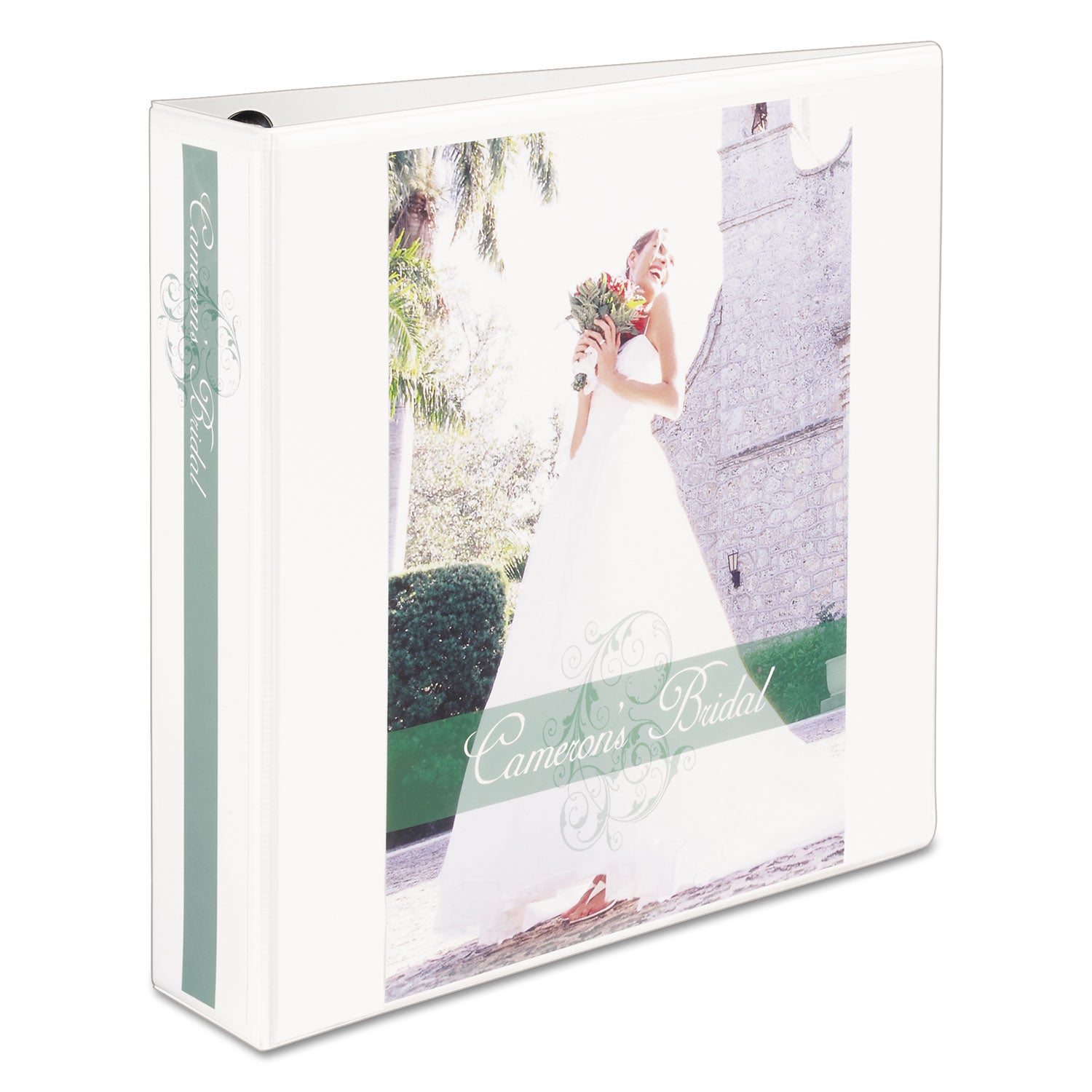 Heavy-Duty View Binder with DuraHinge, One Touch EZD Rings and Extra-Wide Cover, 3 Ring, 2" Capacity, 11 x 8.5, White, (1320) -