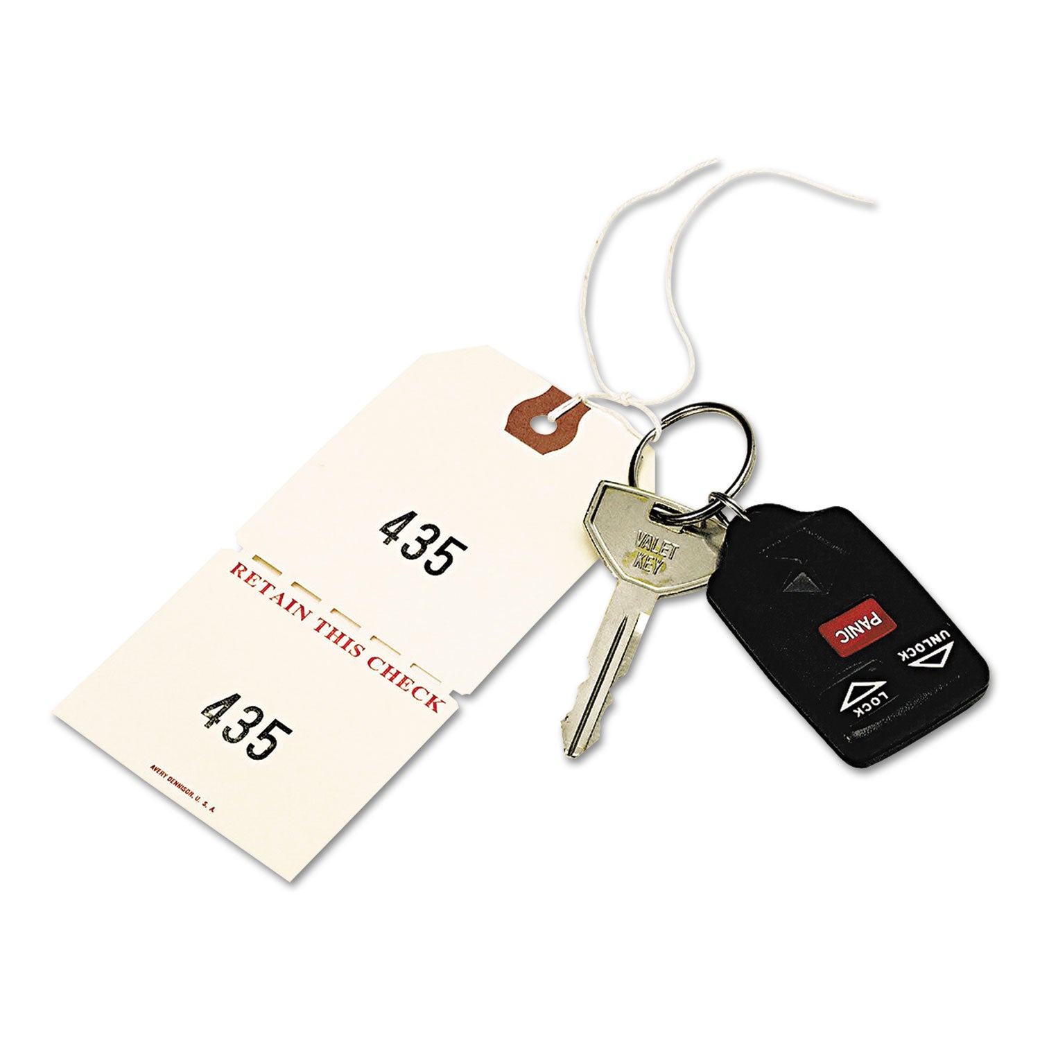Duplicate Auto Park Tags, 1-500, 4.75 x 2.38, Manila, 500/Box -