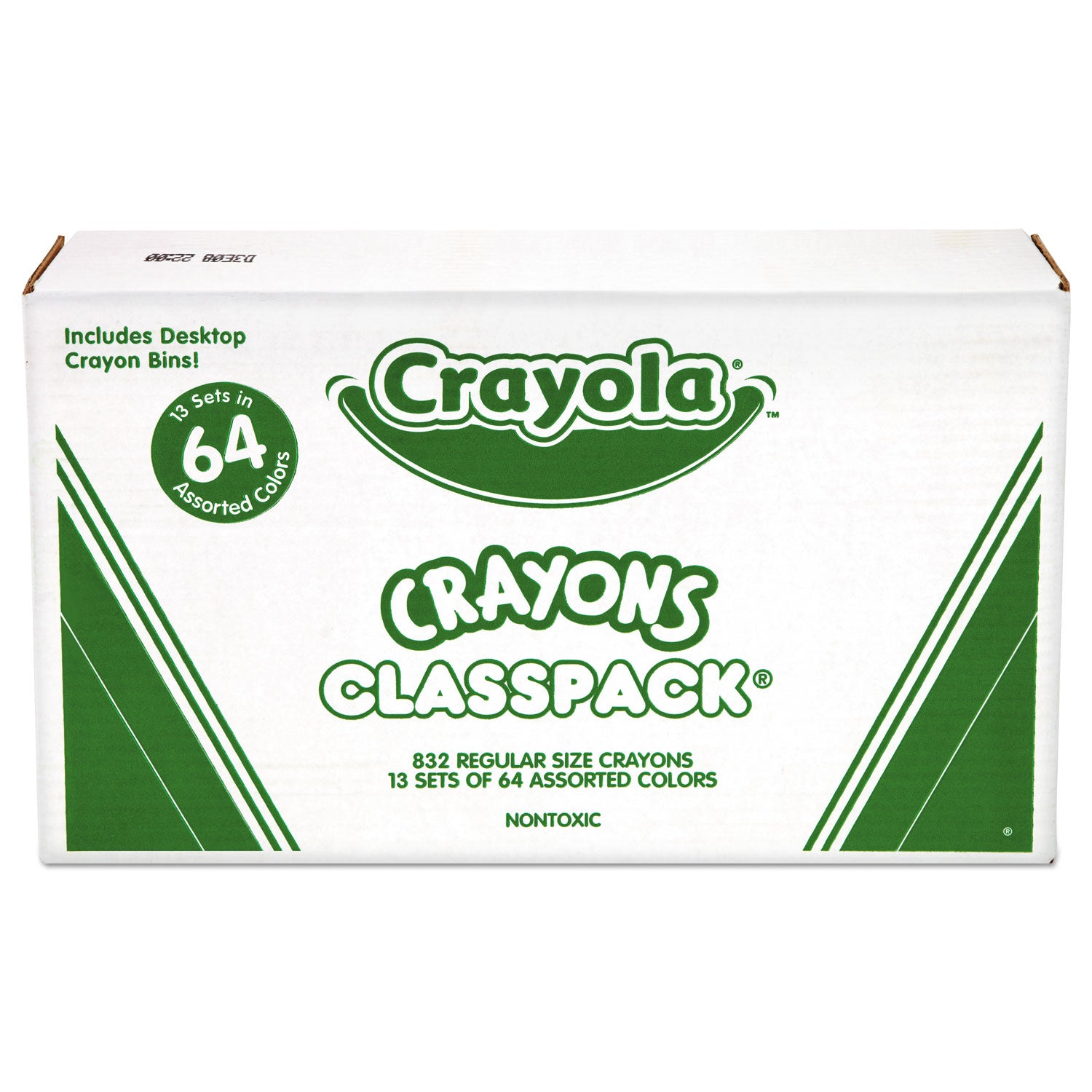 Classpack Regular Crayons, Assorted, 13 Caddies, 832/Box -