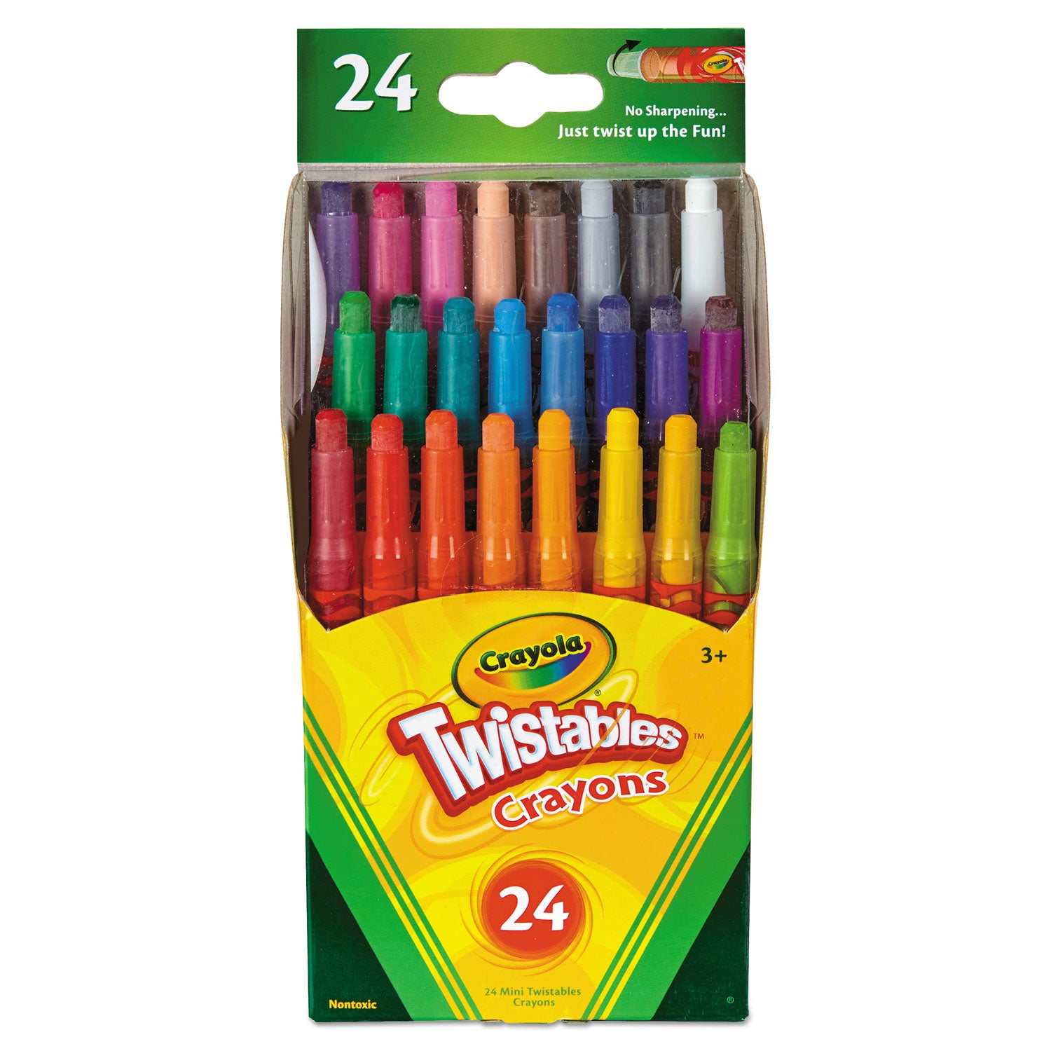 Twistables Mini Crayons, 24 Colors/Pack -