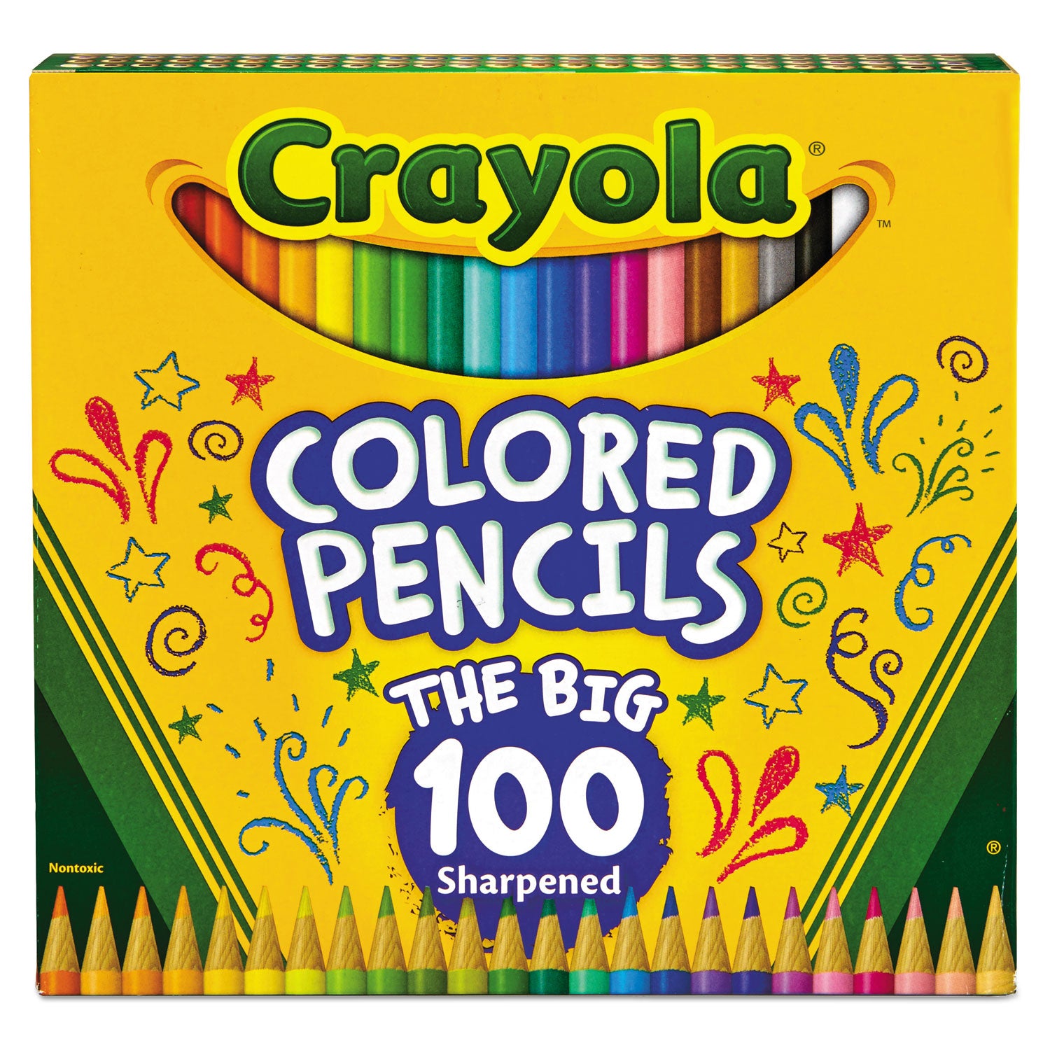 long-length-colored-pencil-set-33-mm-2b-assorted-lead-and-barrel-colors-100-pack_cyo688100 - 1