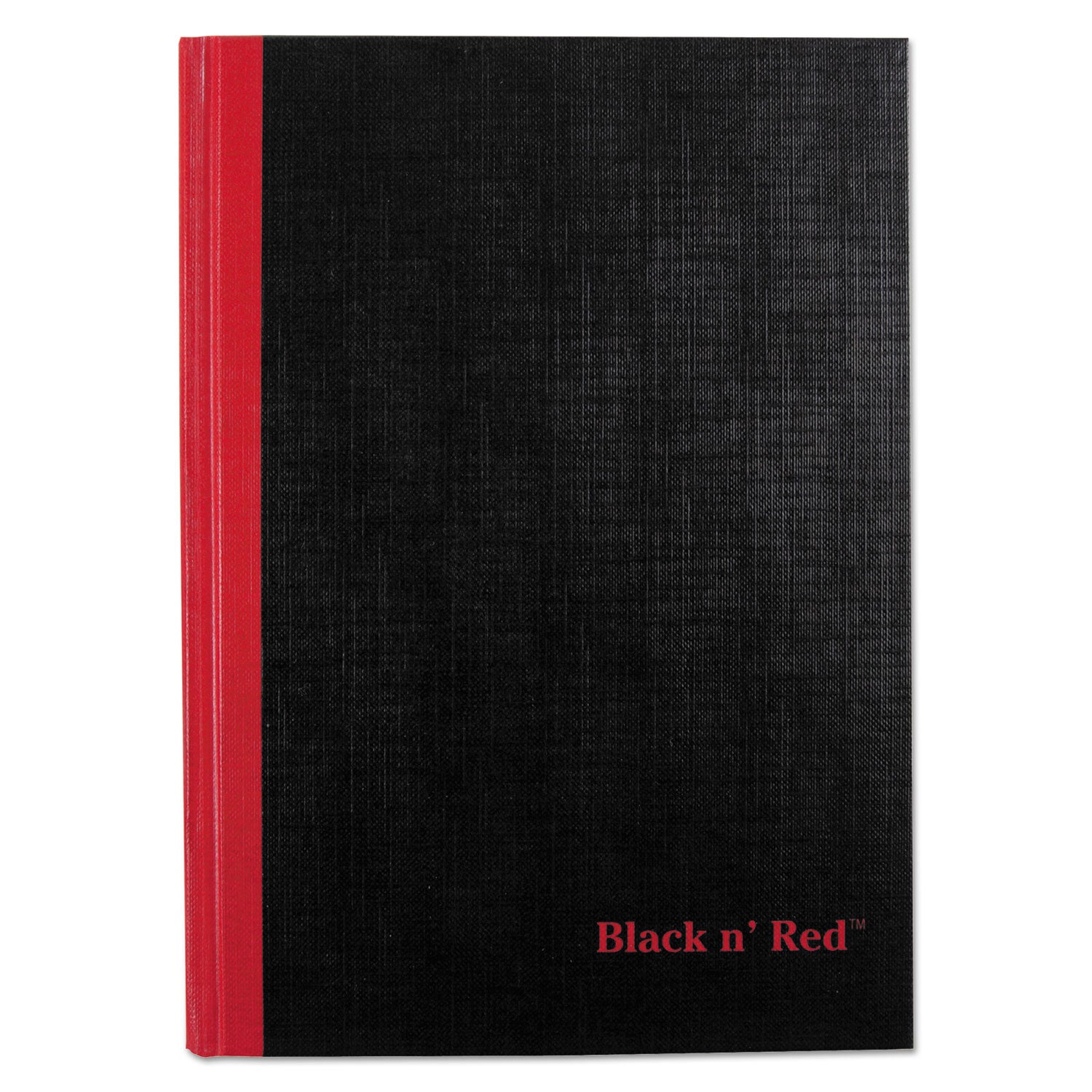 Hardcover Casebound Notebooks, SCRIBZEE Compatible, 1-Subject, Wide/Legal Rule, Black Cover, (96) 8.25 x 5.63 Sheets -