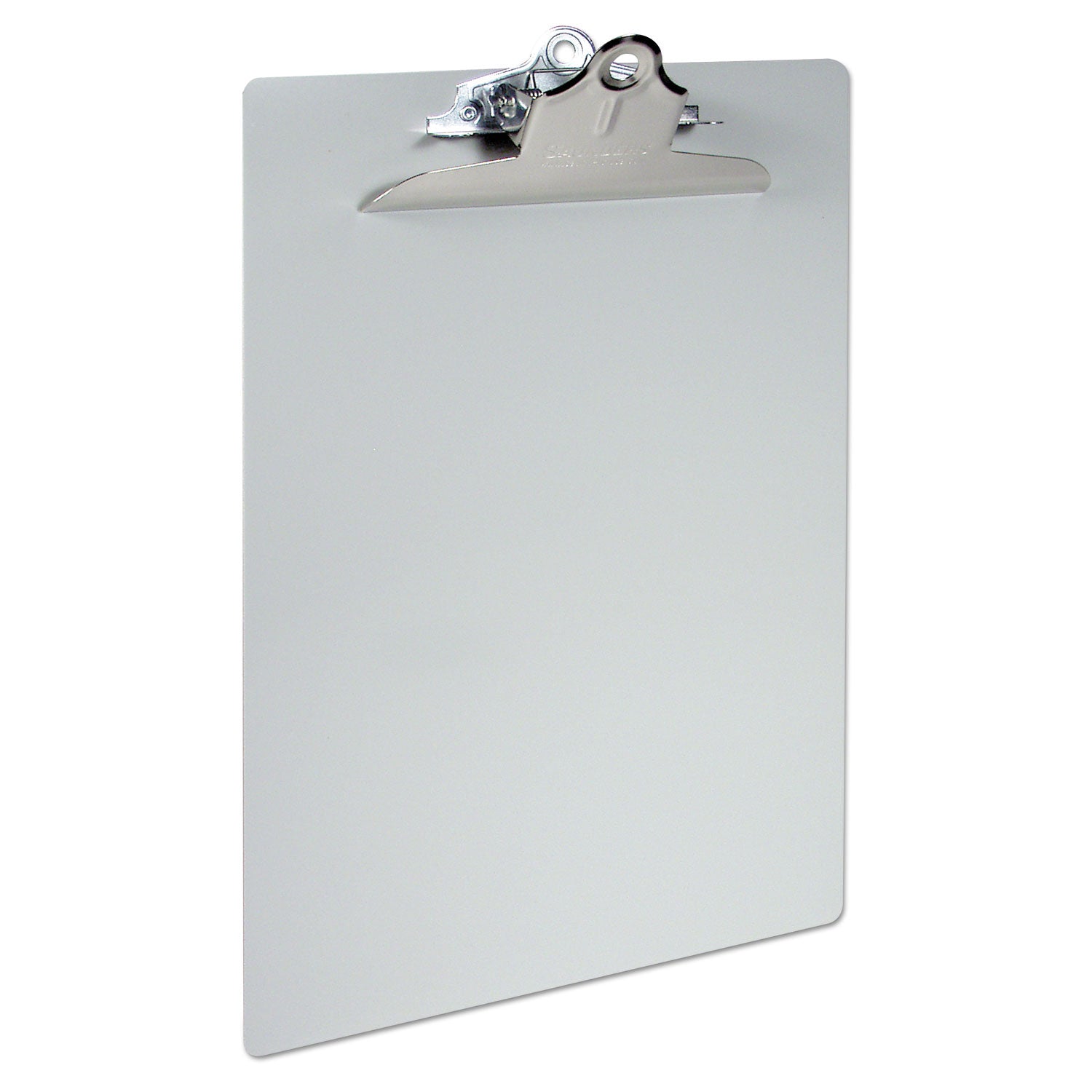 Recycled Aluminum Clipboard with High-Capacity Clip, 1" Clip Capacity, Holds 8.5 x 14 Sheets, Silver -