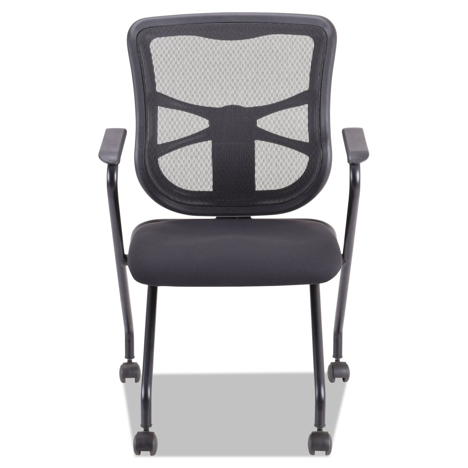 alera-elusion-mesh-nesting-chairs-with-padded-arms-supports-up-to-275-lb-1811-seat-height-black-2-carton_aleel4914 - 2