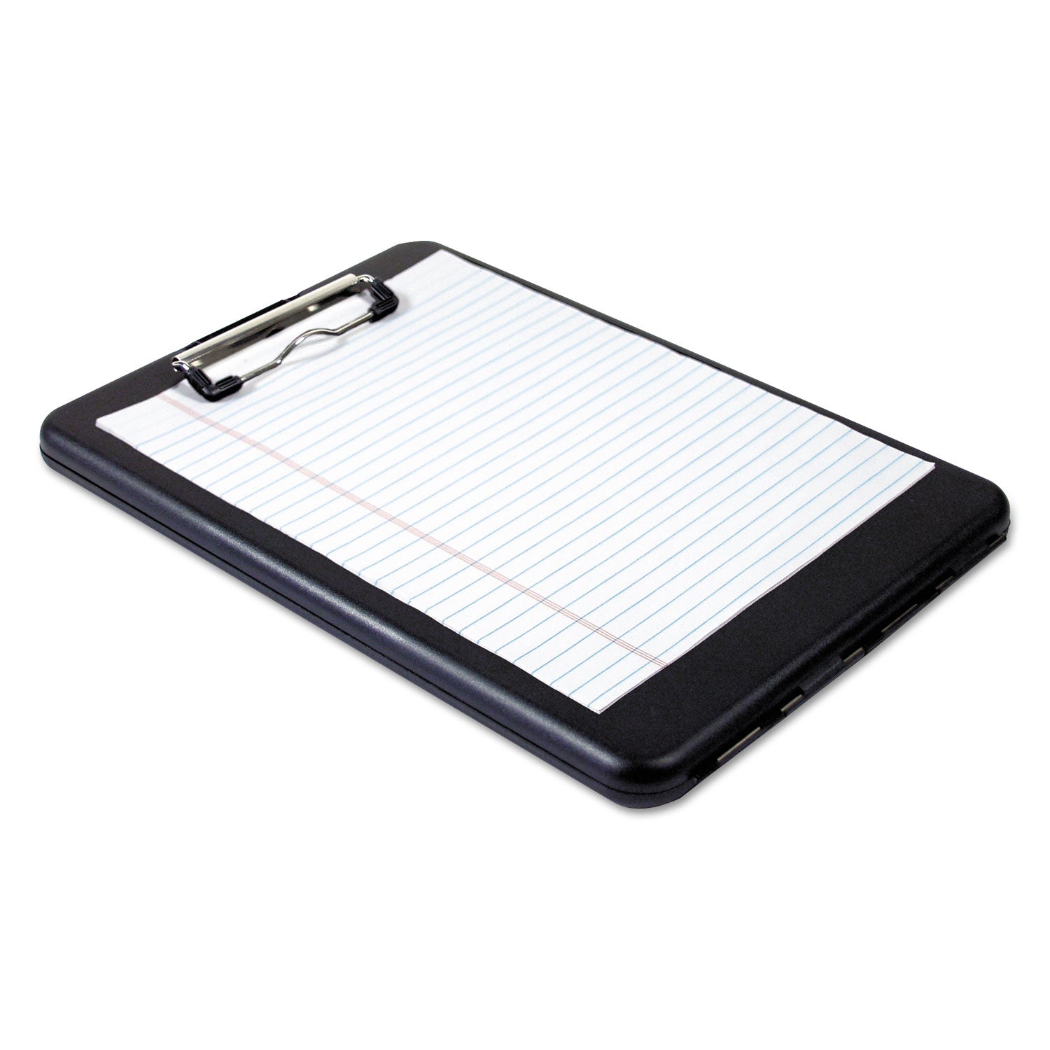 SlimMate Storage Clipboard, 0.5" Clip Capacity, Holds 8.5 x 11 Sheets, Black -