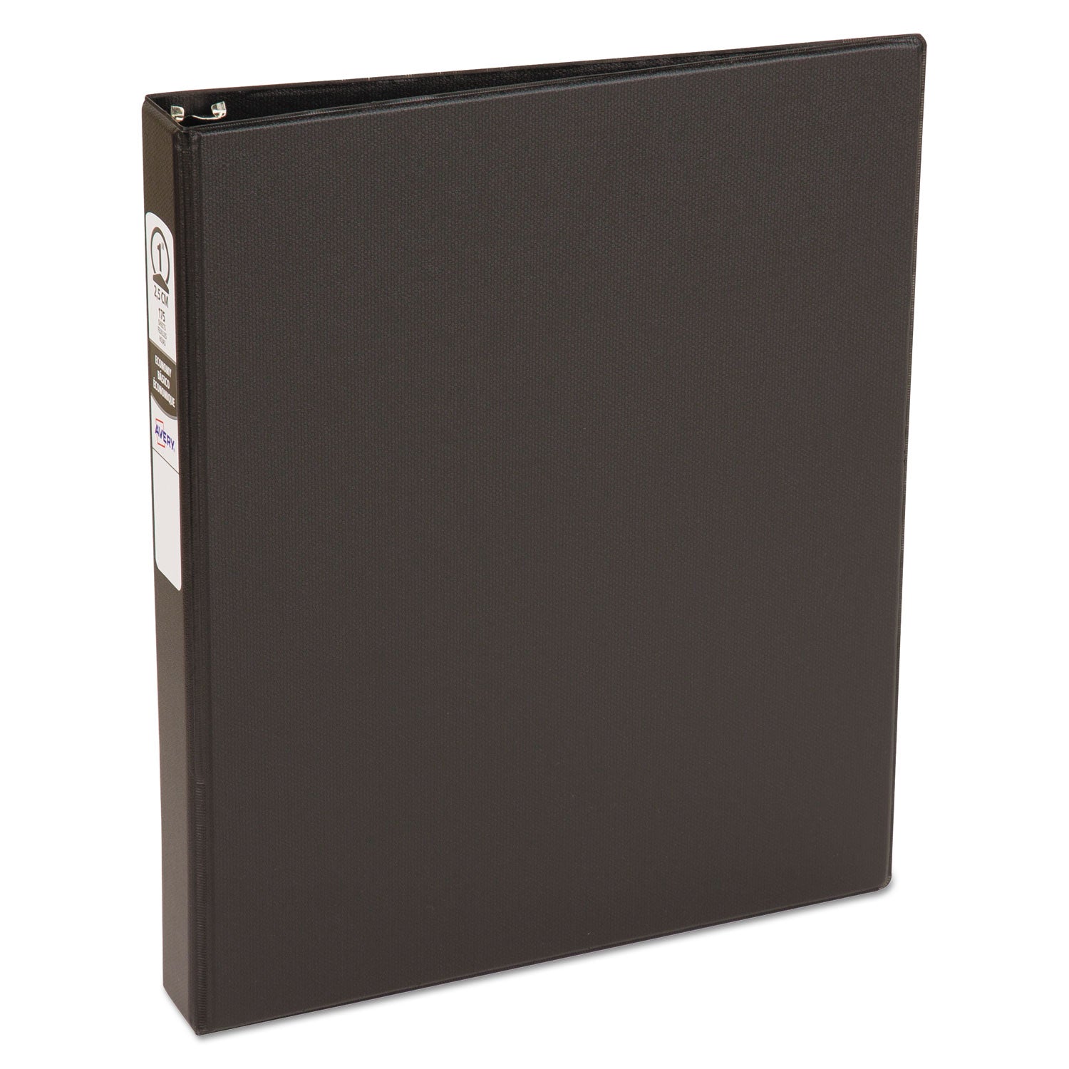 Economy Non-View Binder with Round Rings, 3 Rings, 1" Capacity, 11 x 8.5, Black, (3301) -